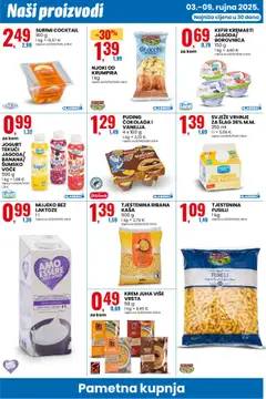 Eurospin katalog | vrijedi od 03.09.2025 | Stranica: 4 | Proizvodi: Vrhnje za šlag, Puding, Tjestenina, Juha