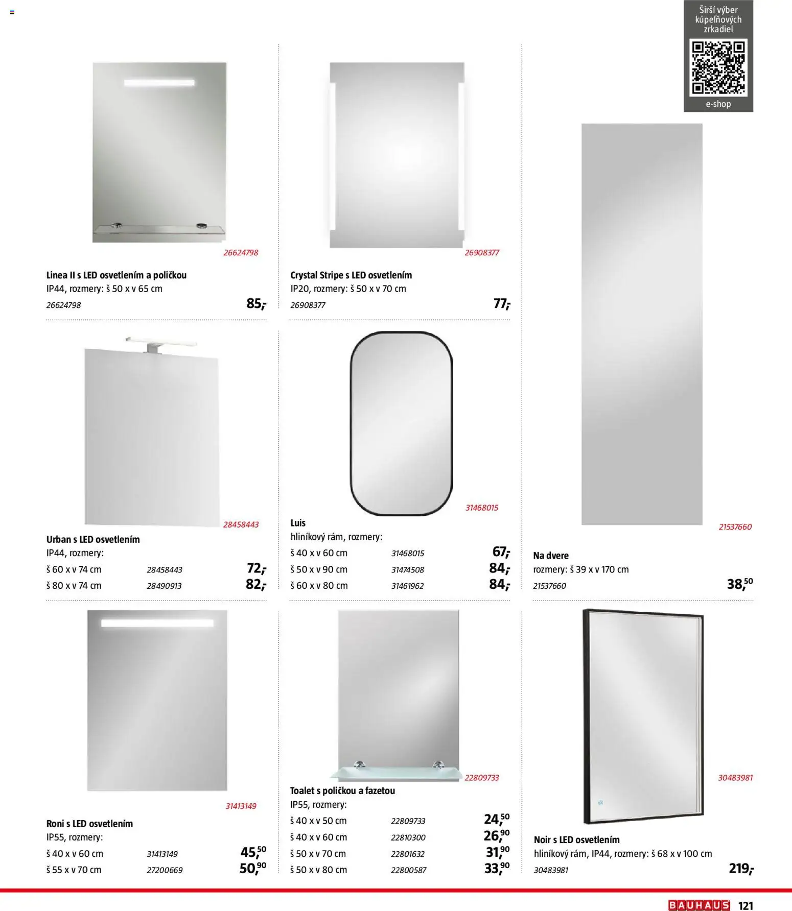 Nové Bauhaus akcie – leták je platný od 15.12.2025 | Strana: 121 | Produkty: Dvere, Led