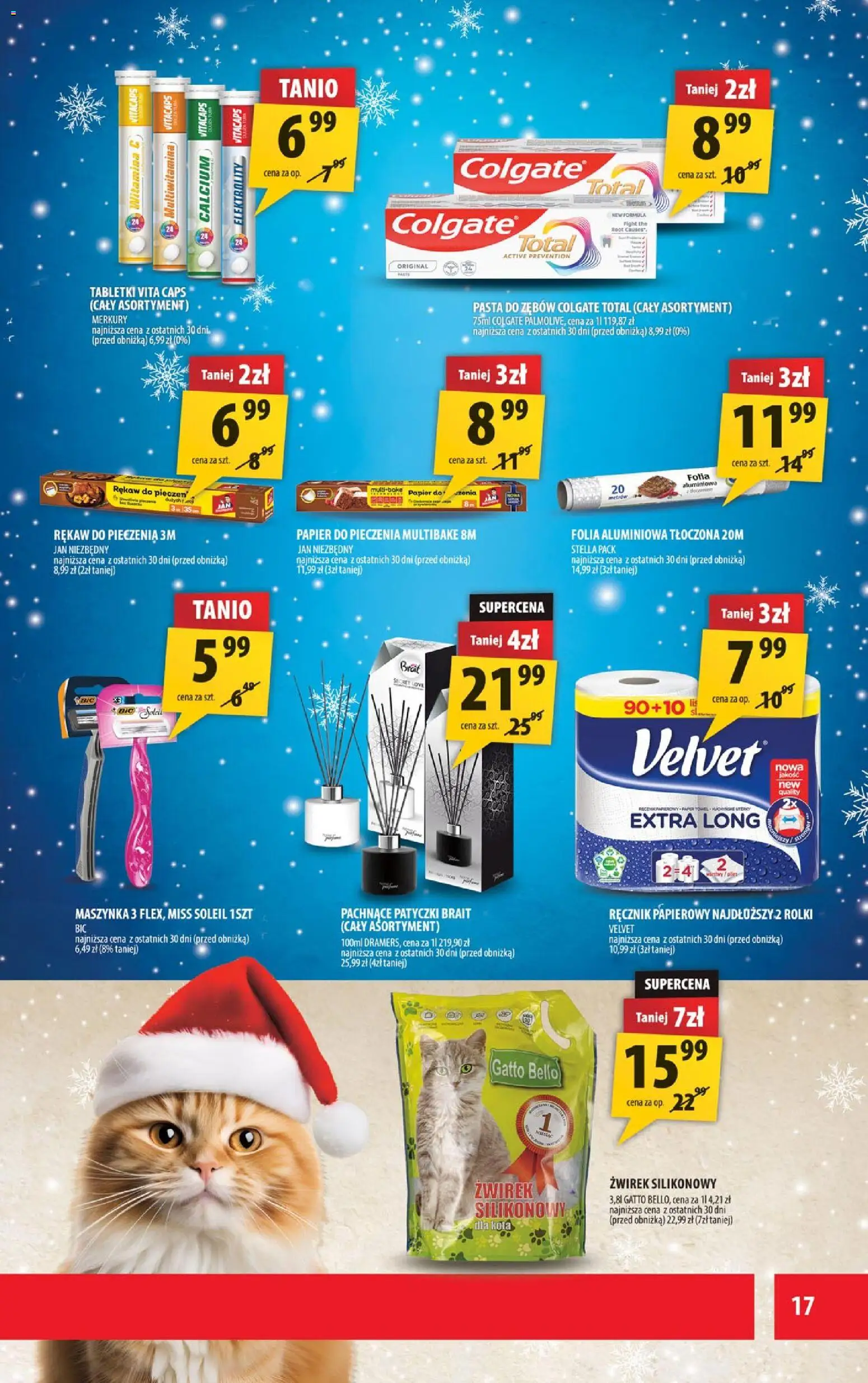Arhelan Gazetka od 05.12.2025 | Strona: 17 | Produkty: Rolki, Papier do pieczenia, Pasta do zębów, Ręcznik papierowy