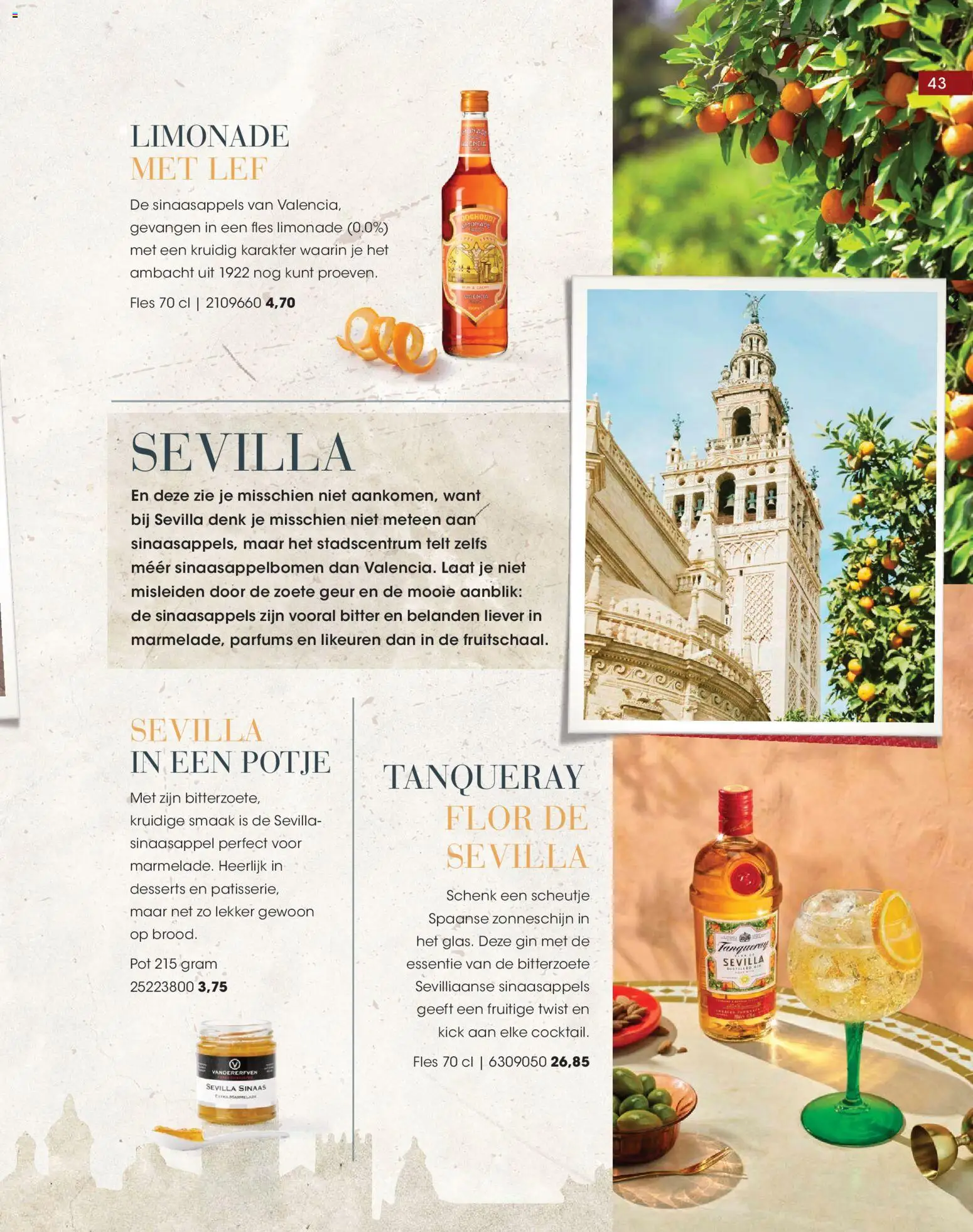 {H1} | Pagina: 43 | Producten: Sinaasappels, Gin, Fles, Geur