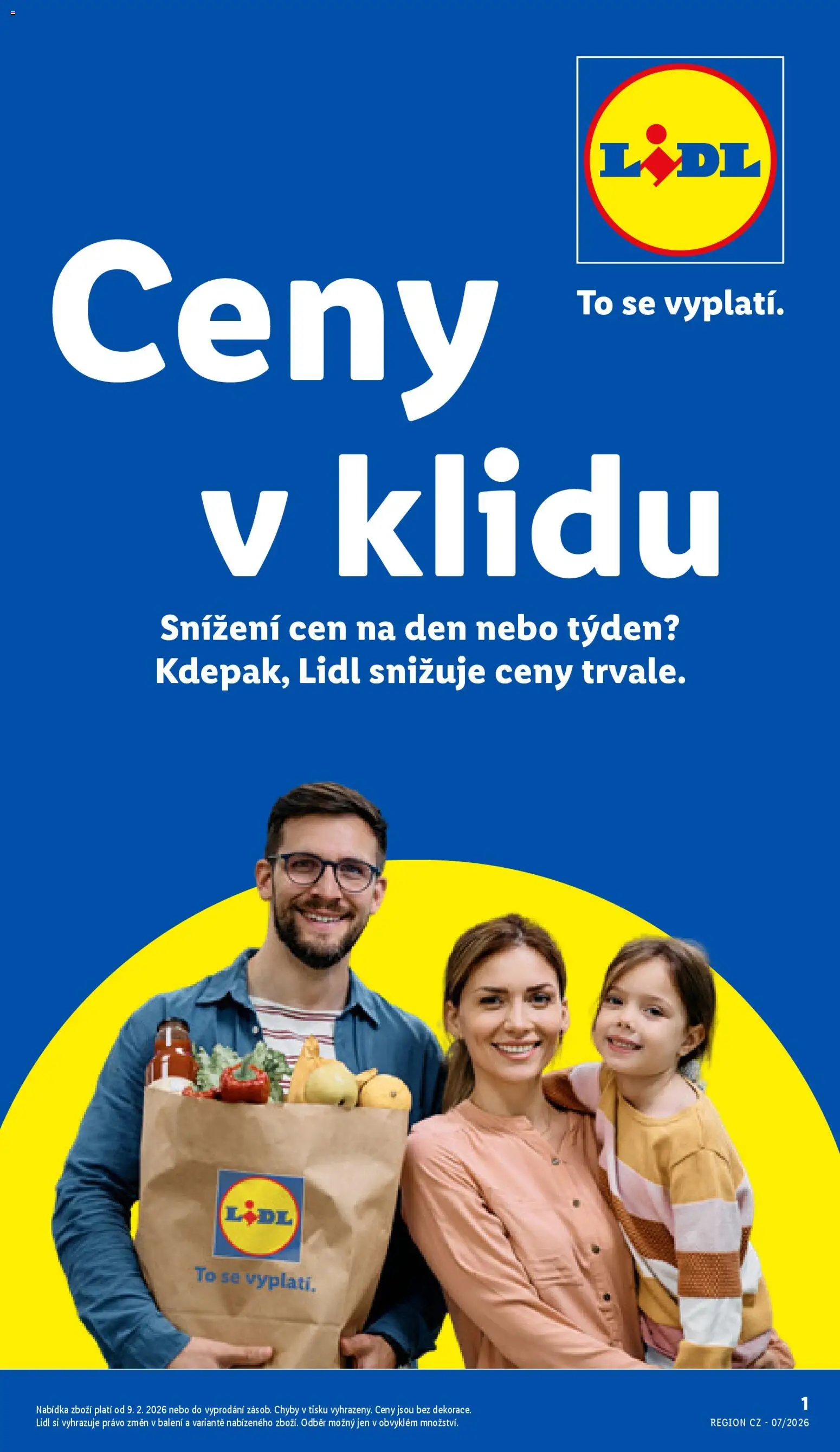 Lidl leták - Trvale snížené ceny od 11.02.2026 | Strana: 1