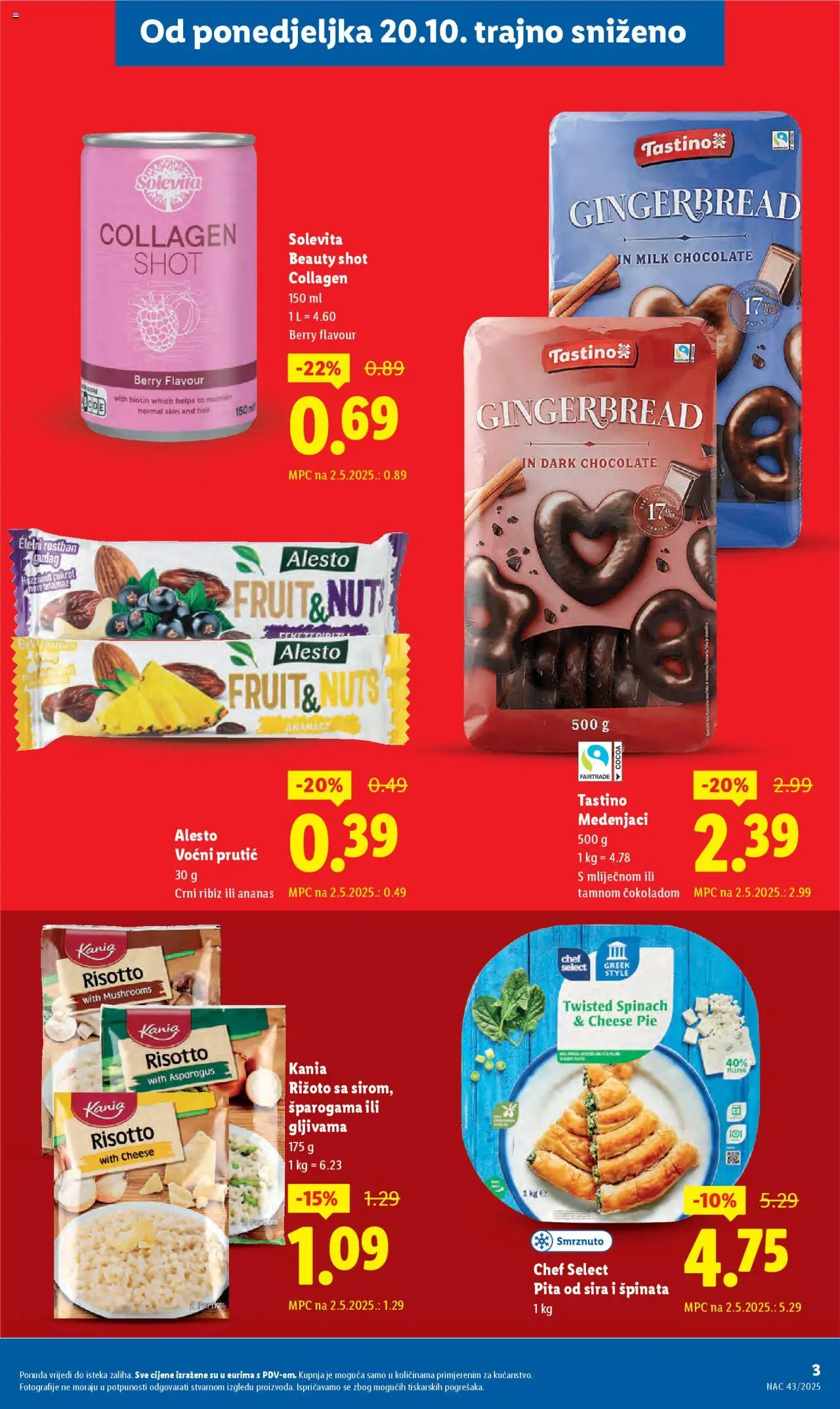 Lidl katalog | vrijedi od 08.09.2025 | Stranica: 3 | Proizvodi: Rižoto, Pita, Ananas
