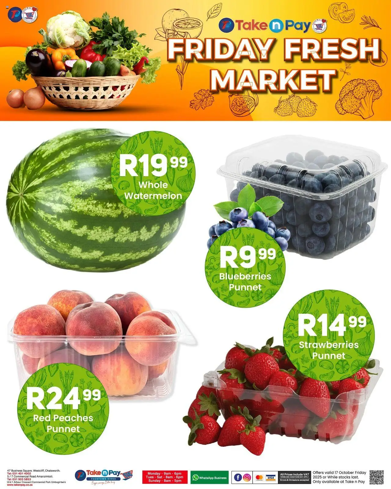 New Take n Pay catalogue – valid from 17.10.2025 | Page: 6 | Products: Blueberries, Strawberries