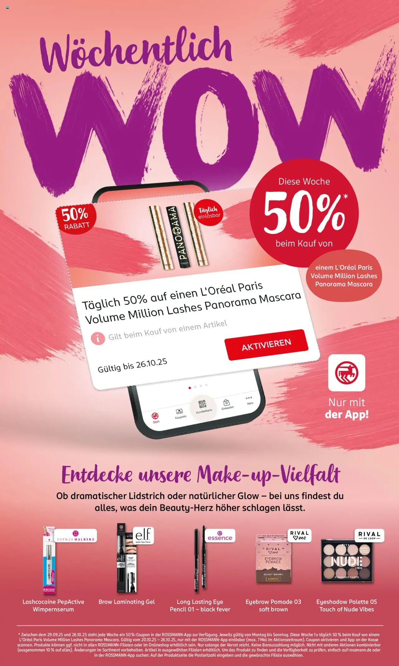 Rossmann Prospekt 	 – gültig ab 20.10.2025 | Seite: 7 | Produkte: Eyeliner, Mascara, Serum, Wimpernserum