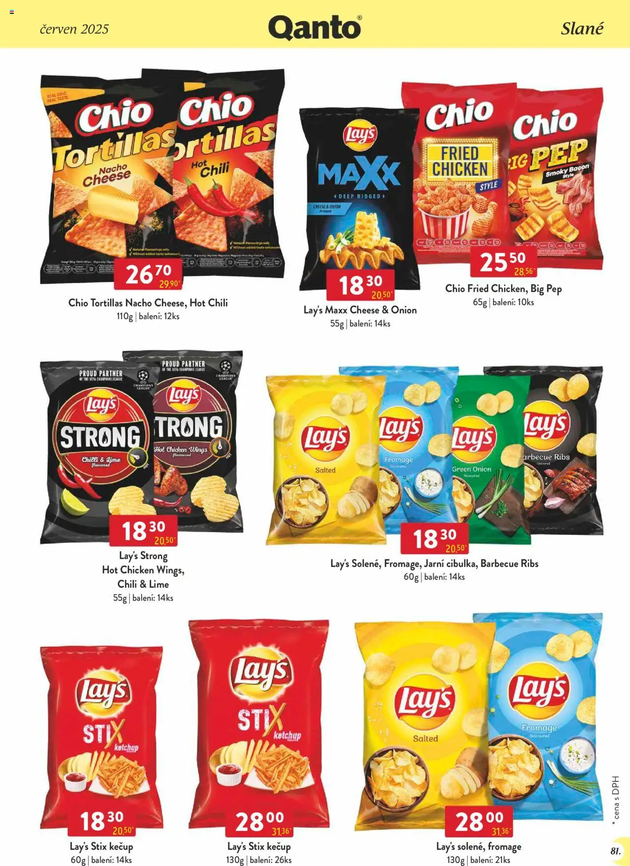 Astur & Qanto leták - Velkoobchod 06/2025 od 01.06.2025 | Strana: 81 | Produkty: Tortilla chips, Kečup, Tortilla, Lay's