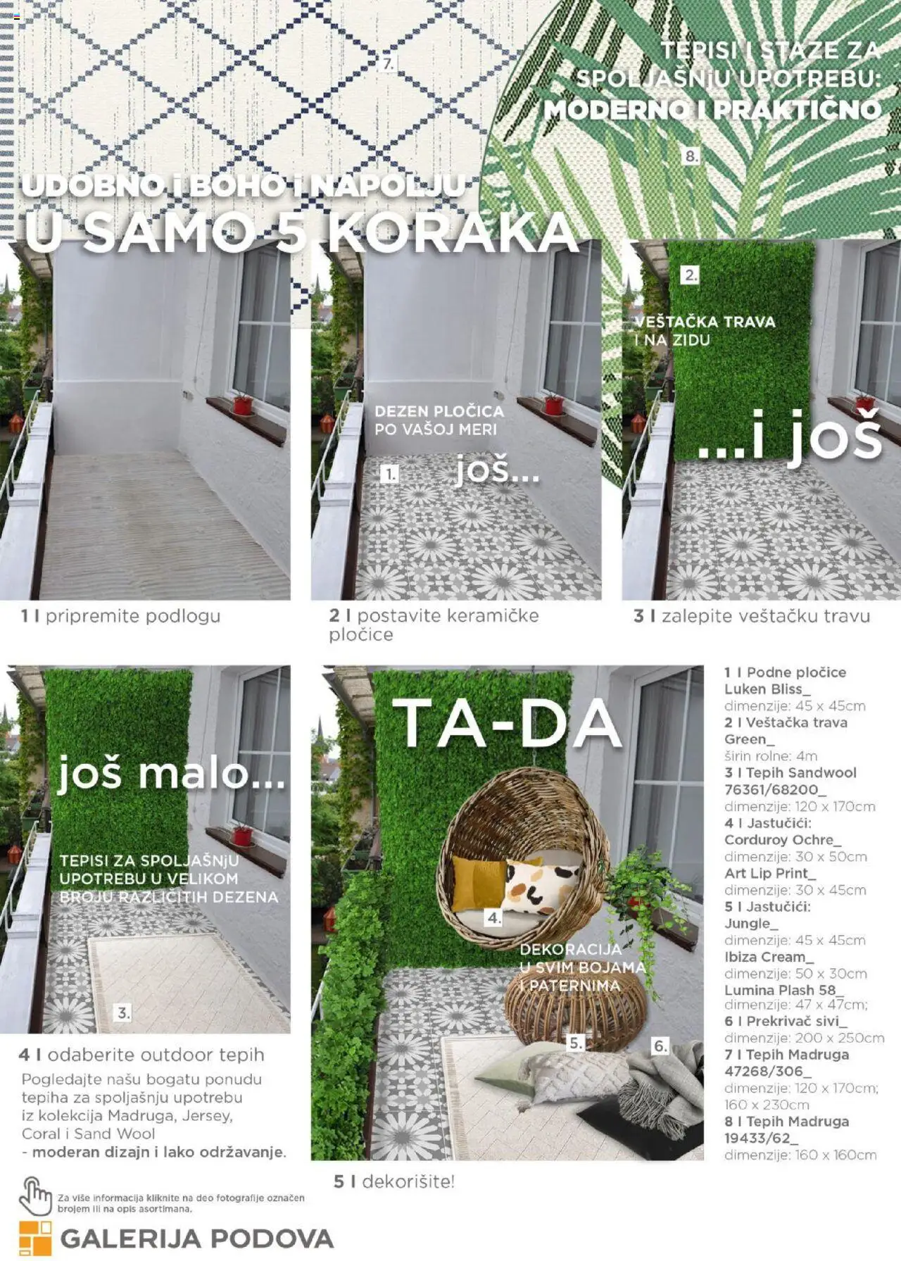 Galerija Podova katalog - važi od 31.01.2025 | Strana: 81 | Proizvode: Tepih