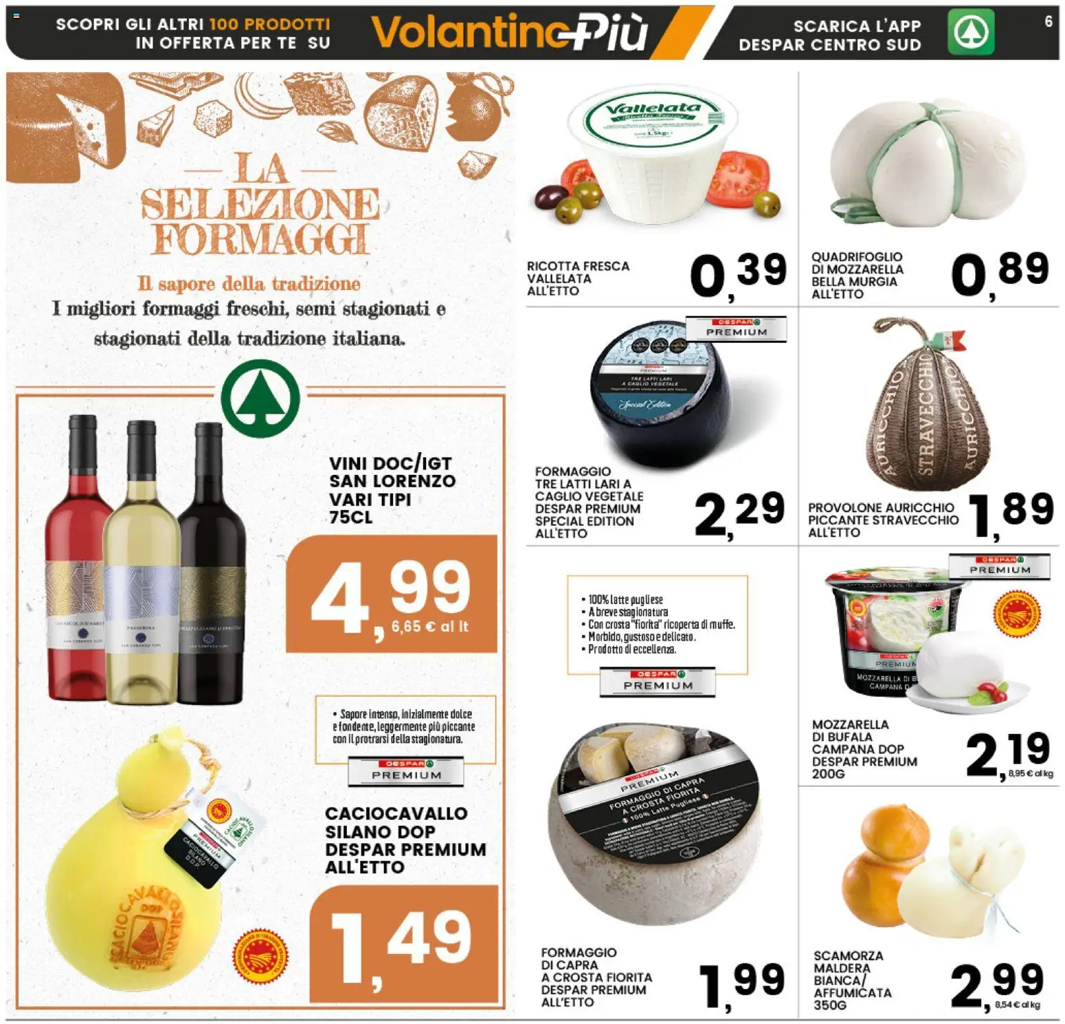 Volantino Interspar del 25.03.2026 | Pagina: 10 | Prodotti: Tè, Mozzarella, Latte, Formaggio