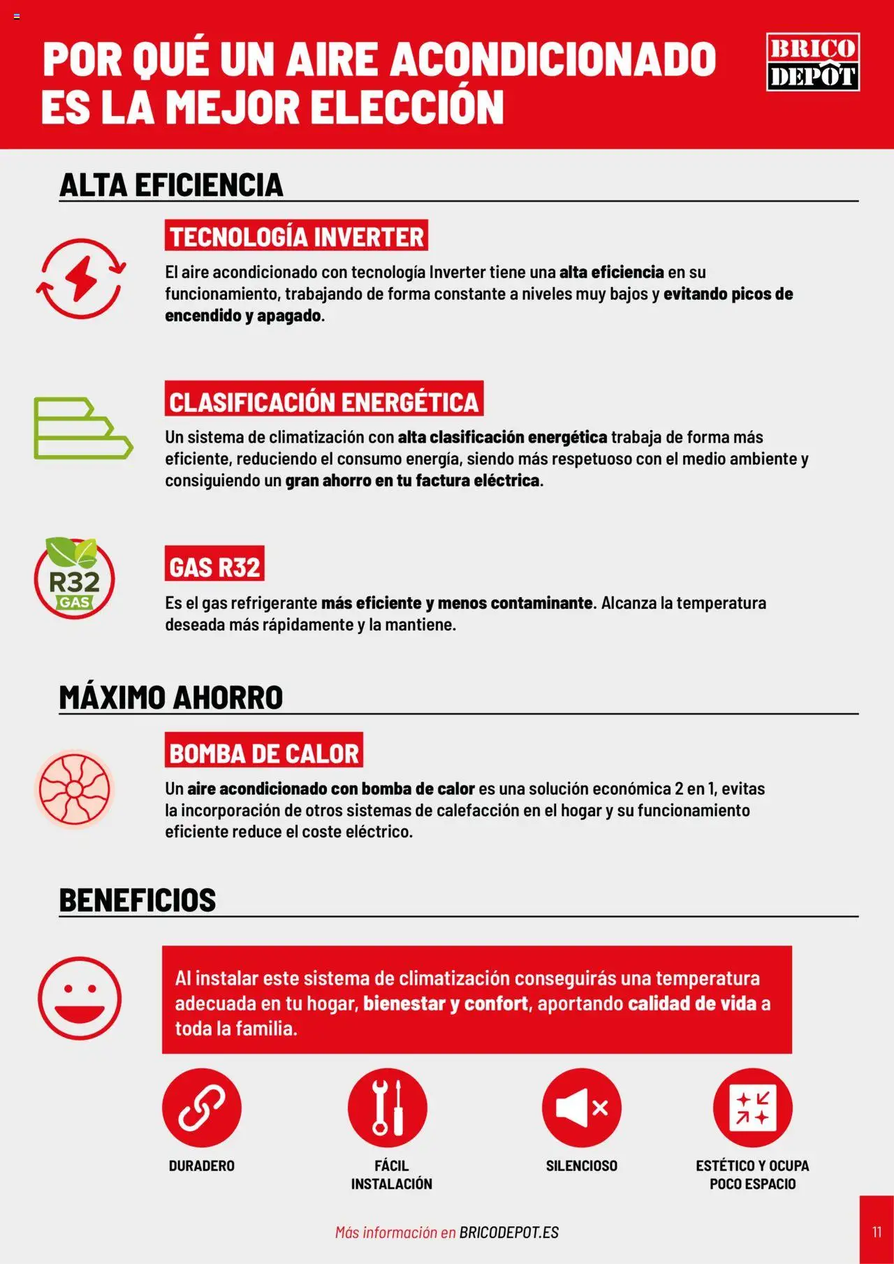 Brico Depôt Catálogo Climatización │ válido desde el 27.06.2025 | Página: 11 | Productos: Aire acondicionado