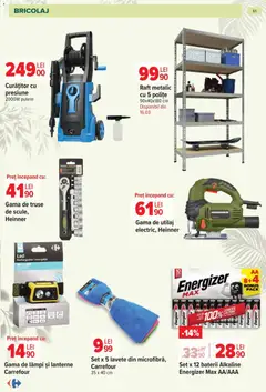 Ofertele Carrefour valabile de la 11.03.2026 | Pagină: 61 | Produse: Raft, Baterii, Lavete
