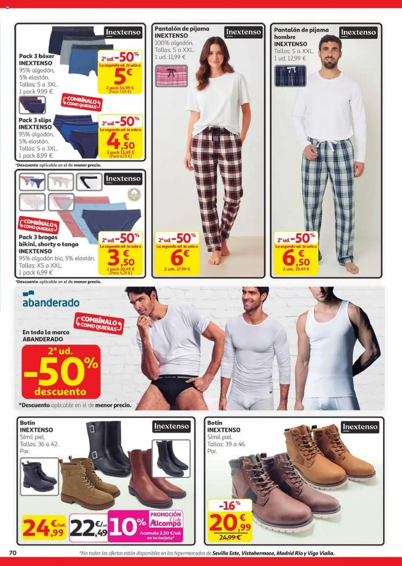 Alcampo - Canarias │ válido desde el 23.10.2025 | Página: 70 | Productos: Bragas, Pijama, Té