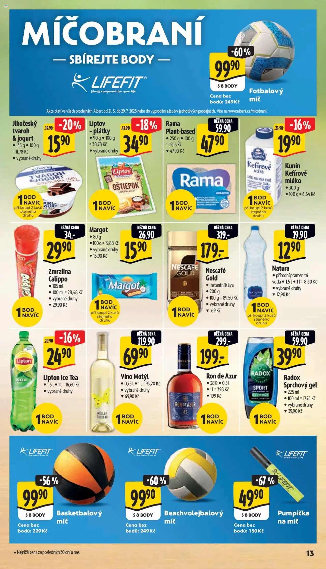 Albert leták - Supermarket od 04.06.2025 | Strana: 21 | Produkty: Rum, Jogurt, Tvaroh, Fotbalový míč