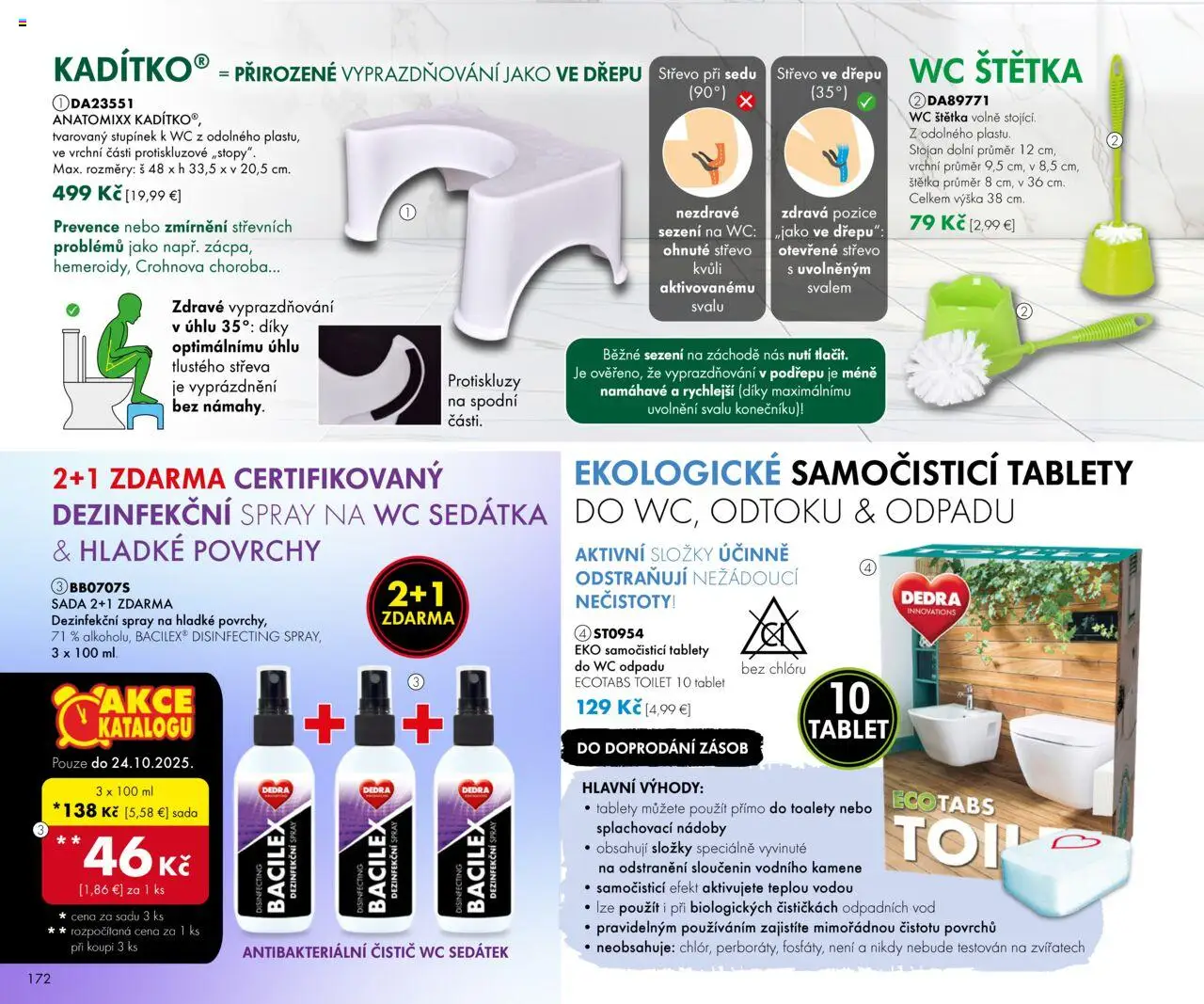Dedra Katalog 8 2025 │ platný od 25.07.2025 | Strana: 72 | Produkty: Tablet, Wc