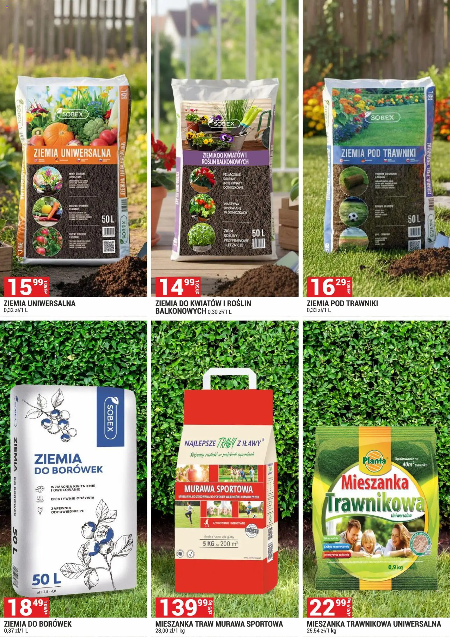 Merkury Market gazetka - Pawilony ogrodowe od 01.03.2026 | Strona: 3 | Produkty: Trawy, Ziemia do kwiatów, Kwiaty doniczkowe, Warzywa