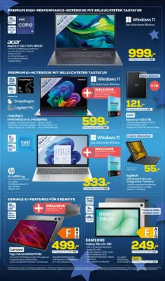Euronics  Aktueller Prospekt ab 10.12.2025 gültig | Seite: 5 | Produkte: Lenovo, Samsung, Tablet, Tastatur