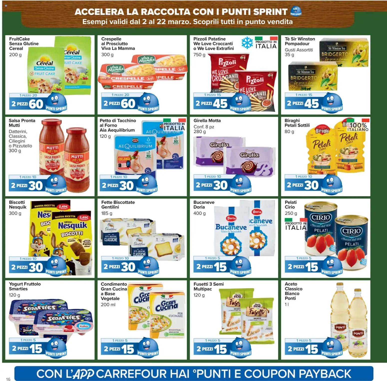 Volantino Carrefour del 13.03.2026 | Pagina: 16 | Prodotti: Yogurt, Tè, Limone, Vino