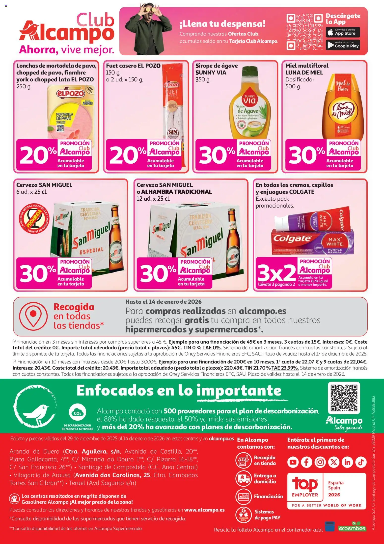 Alcampo - HP Unico │ válido desde el 29.12.2025 | Página: 16 | Productos: Ψηφιακή κάμερα, Cerveza, Mortadela