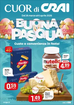 Anteprima del volantino CRAI volantino Cuor di Crai Alessandria valido a partire dal 26.03.2026