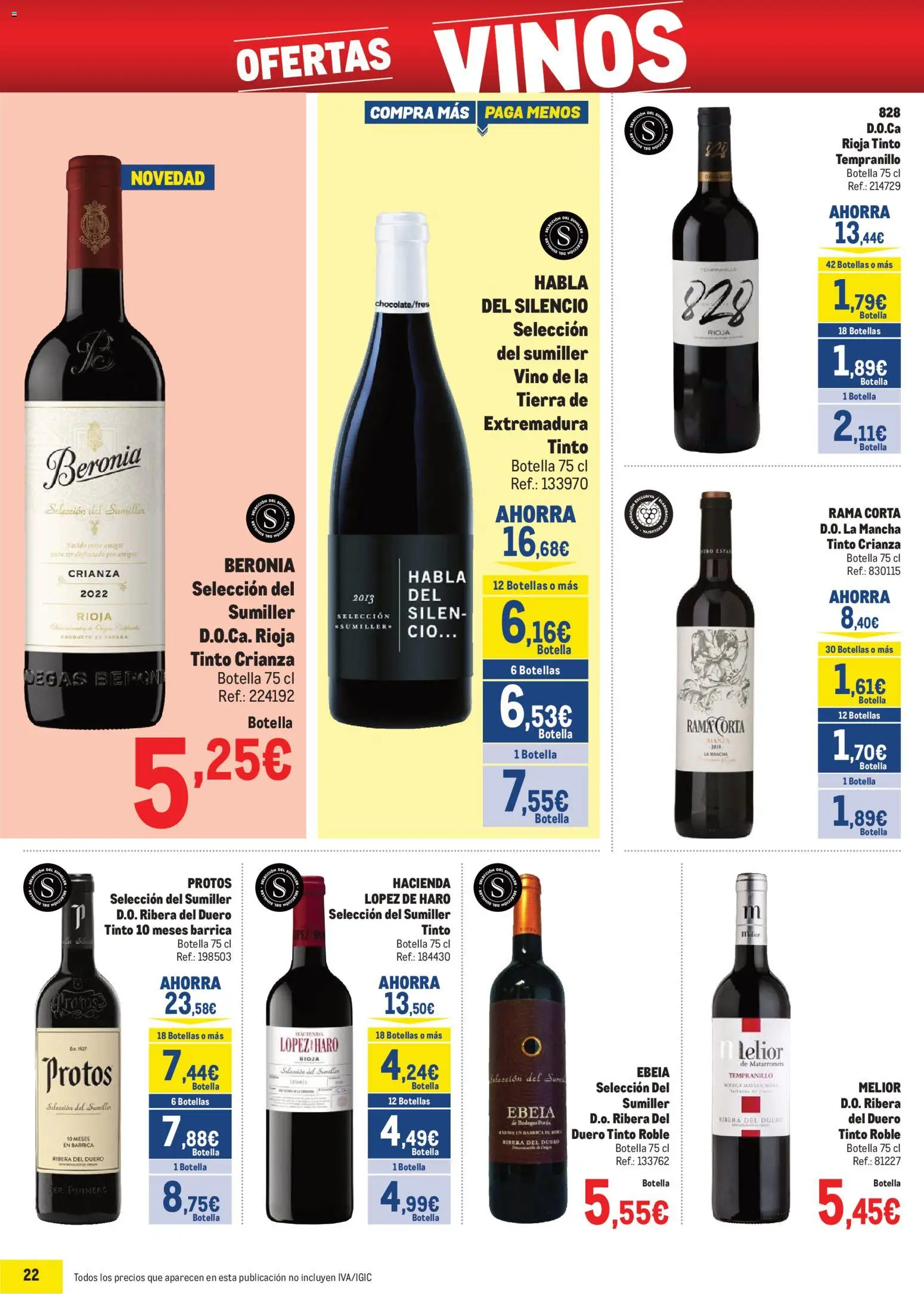 Makro - Precios Sur │ válido desde el 06.01.2026 | Página: 22 | Productos: Vino