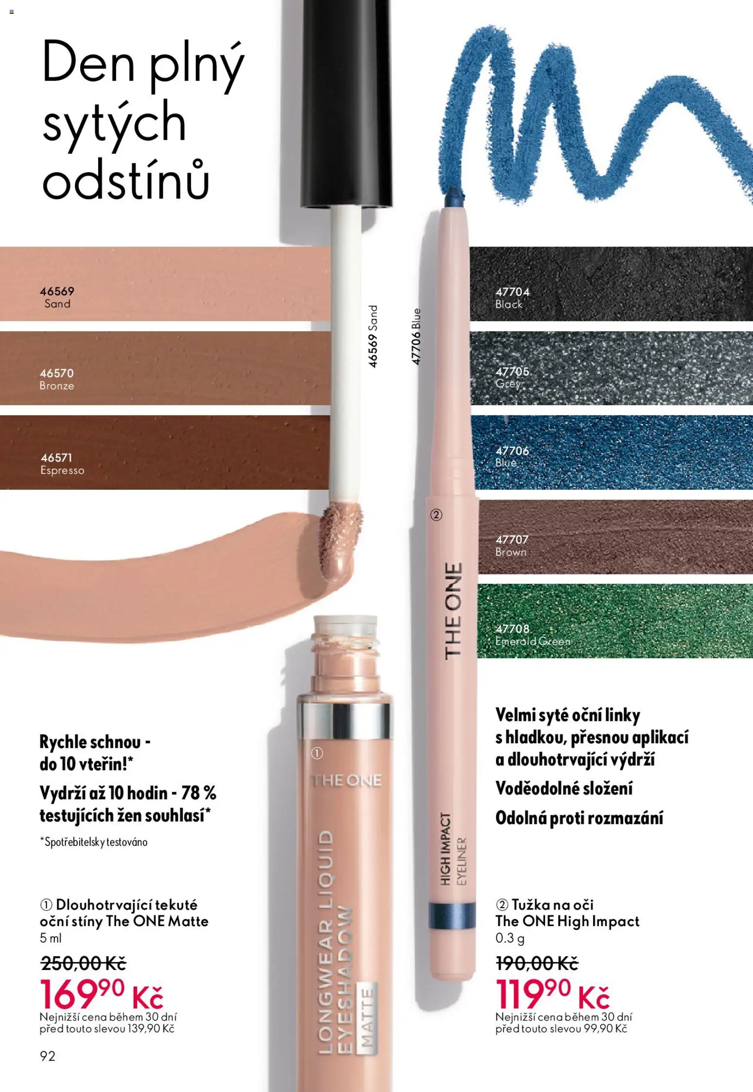 Oriflame katalog č. 05/2026 od 25.03.2026 | Strana: 92 | Produkty: Oční linky, Tužka, Oční stíny, Tužka na oči