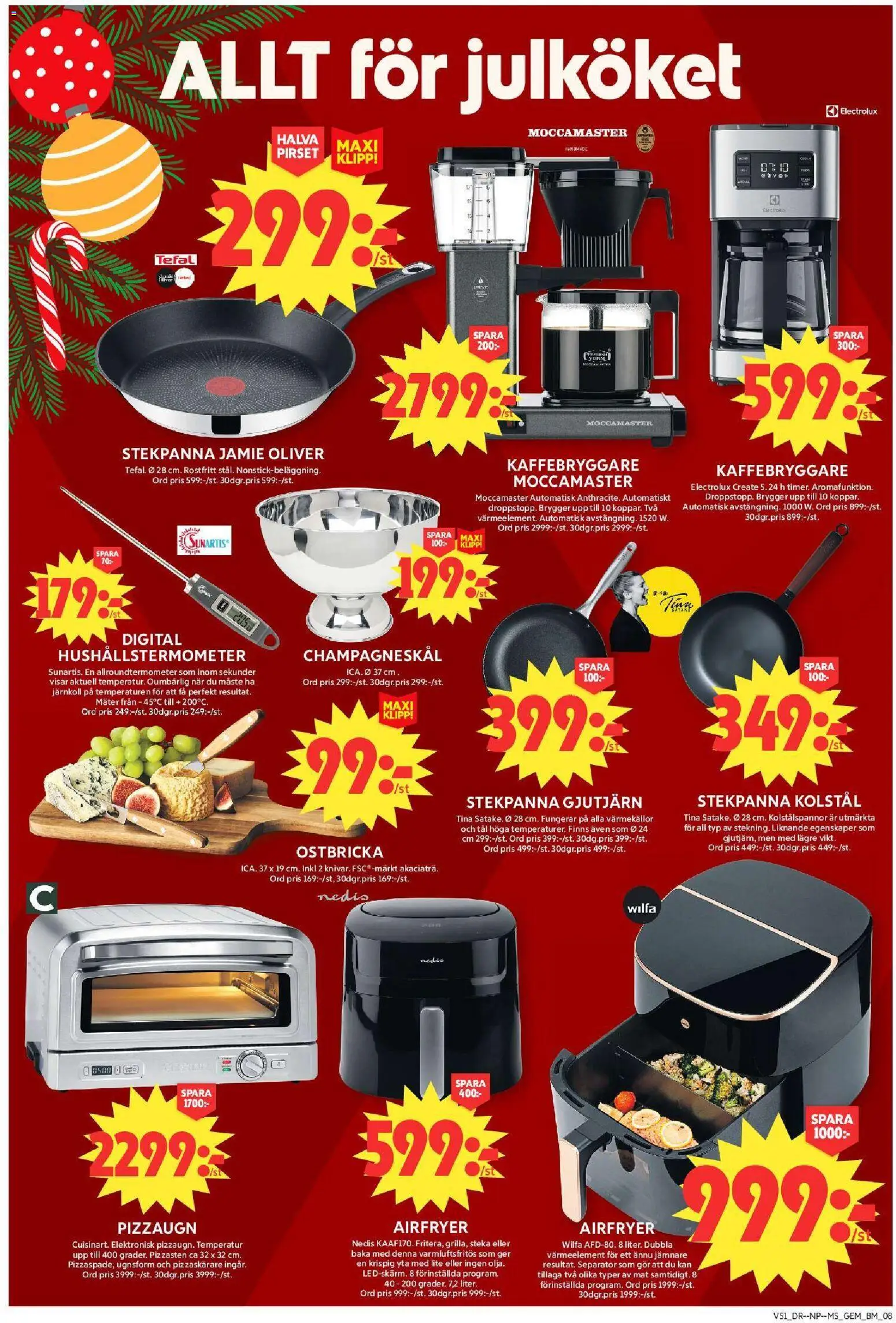 ICA Maxi reklamblad aktuell från 15.12.2025 | Sida: 12 | Produkter: Gem, Oliver, Pizza, Champagne