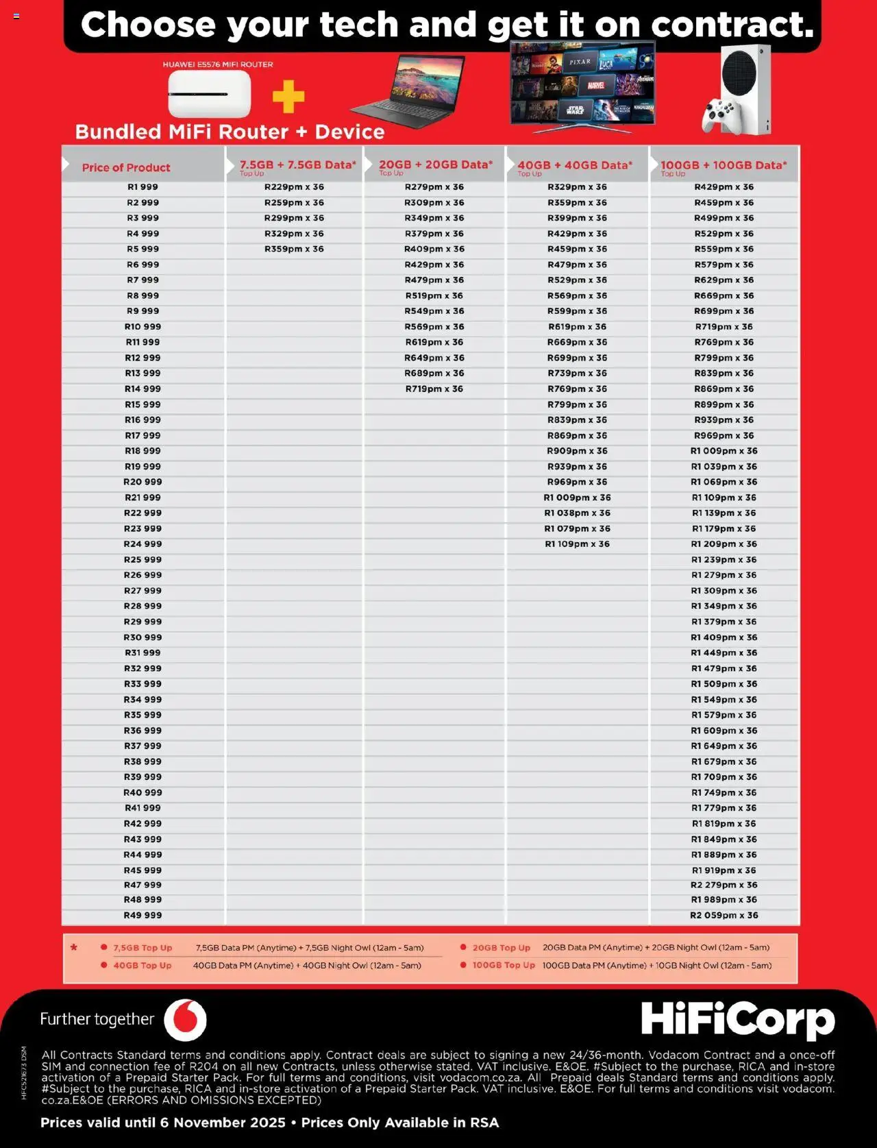 New HiFi Corp catalogue – valid from 07.10.2025 | Page: 4 | Products: Data, Sim, Router