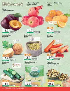 Katalog KTC - Pregled kataloga iz trgovine KTC, vrijedi od 18.03.2026 | Stranica: 10 | Proizvodi: Grah, Krastavac, Mrkva, Jabuka