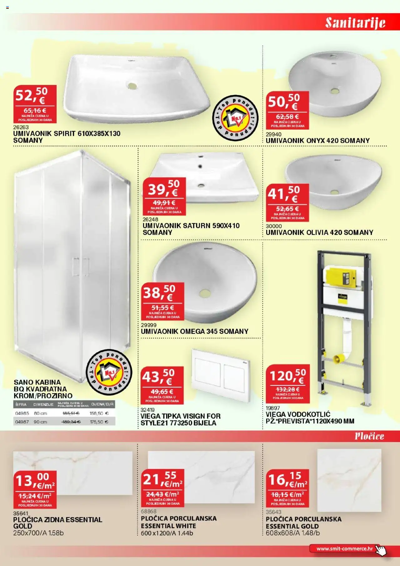 Smit Commerce katalog | vrijedi od 15.08.2025 | Stranica: 3 | Proizvodi: Umivaonik, Pločice, Vodokotlić