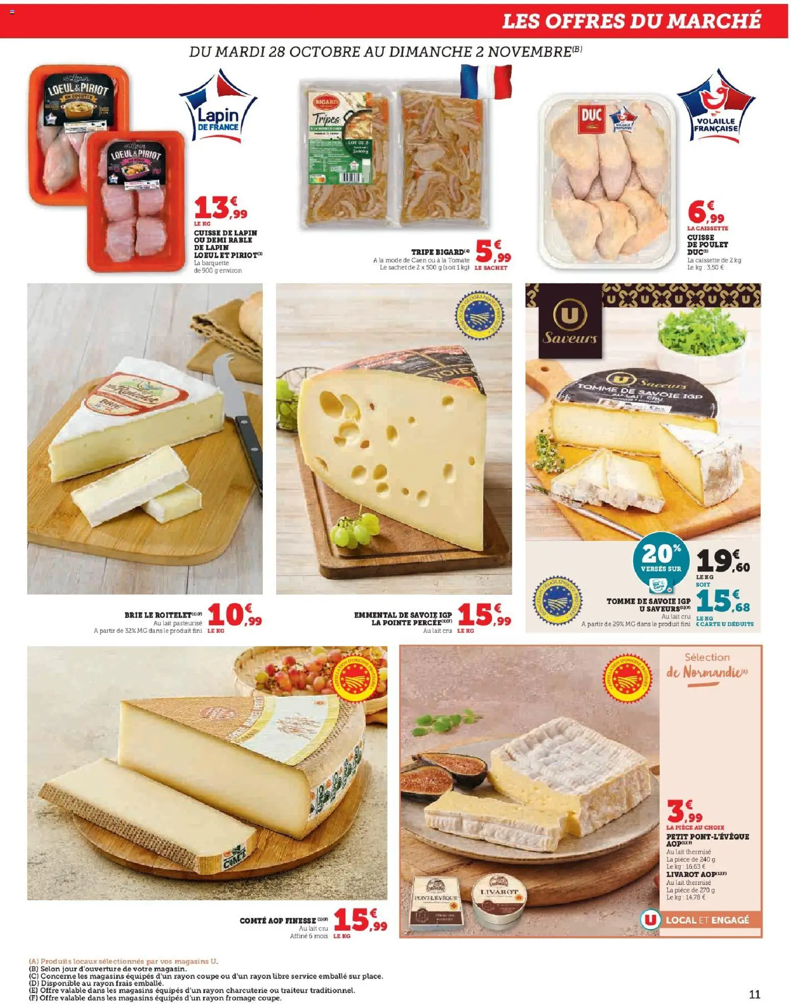 {H1} | Page: 11 | Produits: Lapin, Emmental, Fromage, Brie