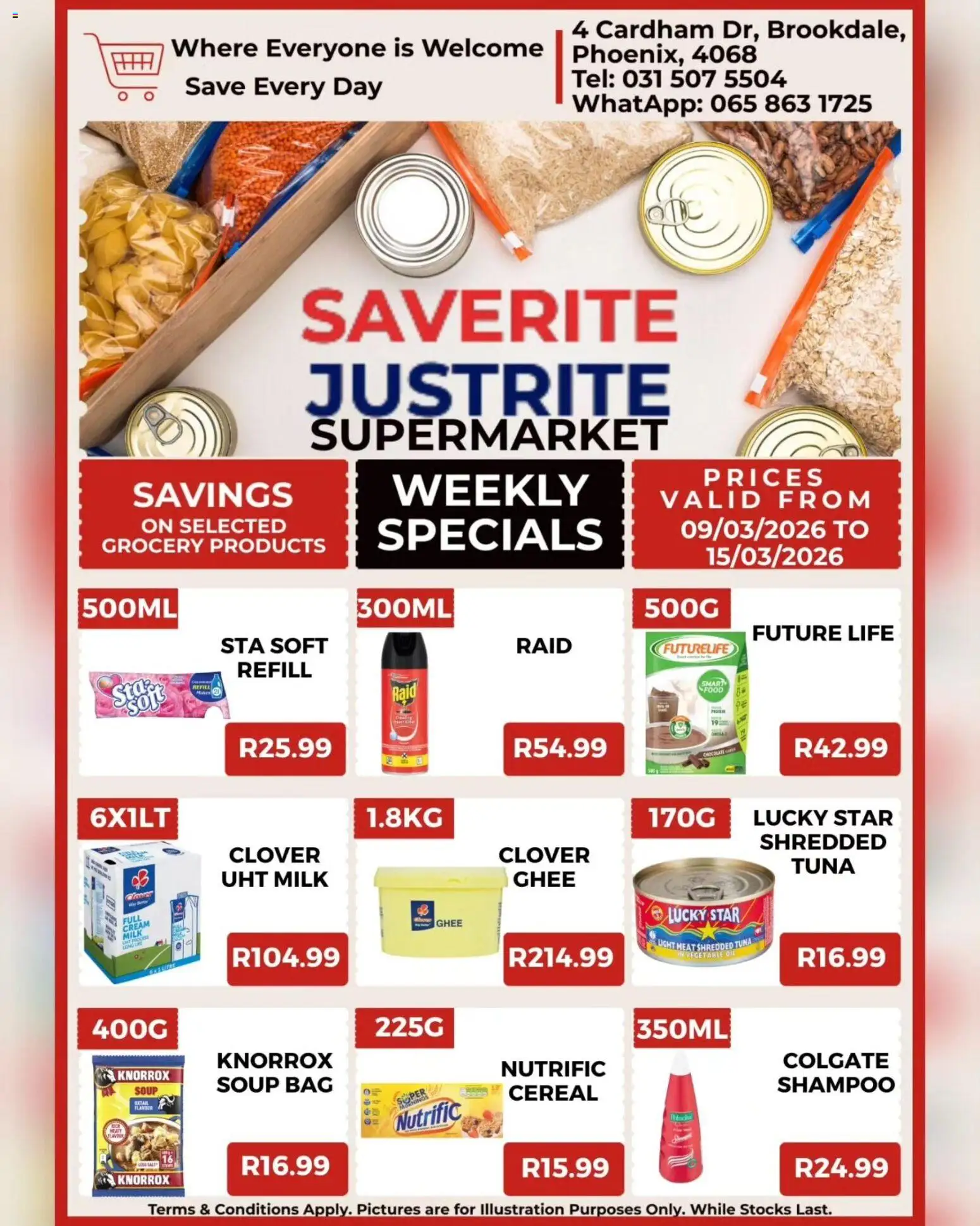 New Saverite catalogue – valid from 09.03.2026 | Page: 3 | Products: Tuna, Light, Oil, Soup