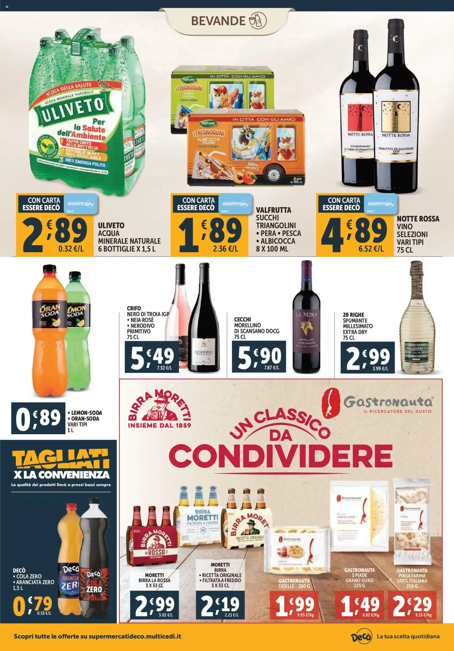 Volantino Decò del 20.11.2025 | Pagina: 14 | Prodotti: Succo, Vino, Pera, Acqua minerale