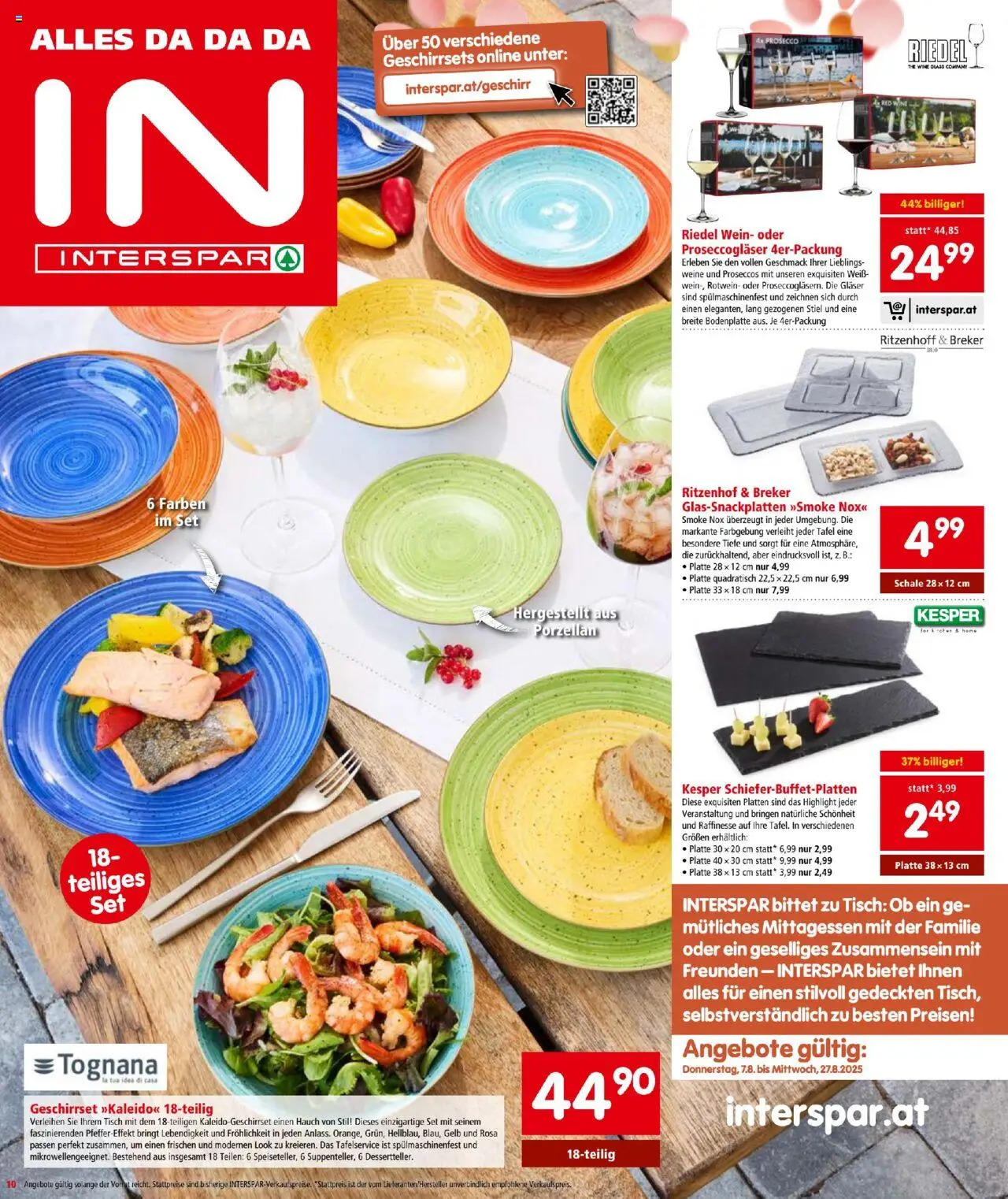 Interspar Flugblatt gültig ab 07.08.2025 | Seite: 10 | Produkte: Tisch, Wein