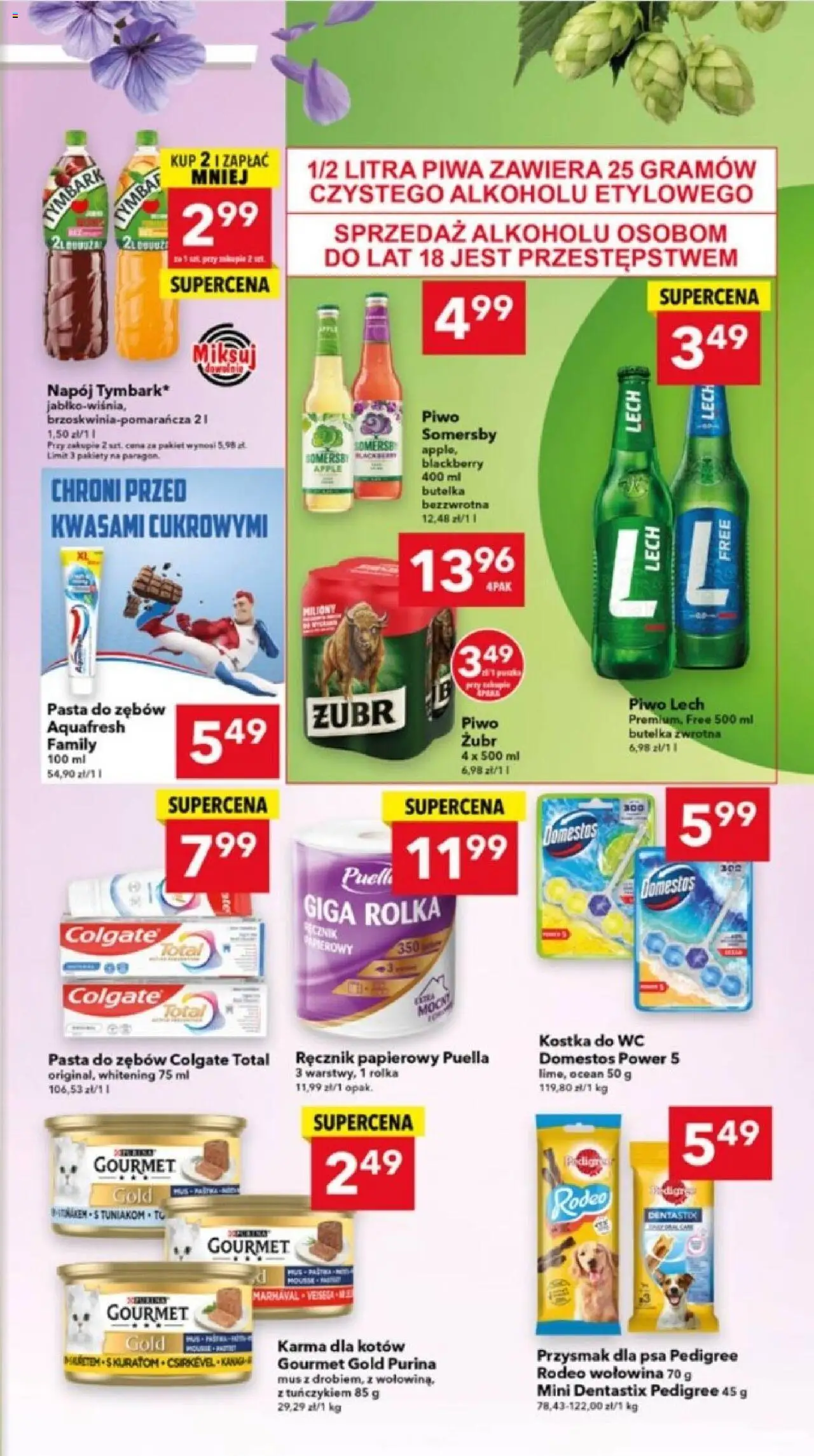 Lewiatan gazetka - Katowice od 13.08.2025 | Strona: 7 | Produkty: Domestos, Piwo, Somersby, Pasta do zębów