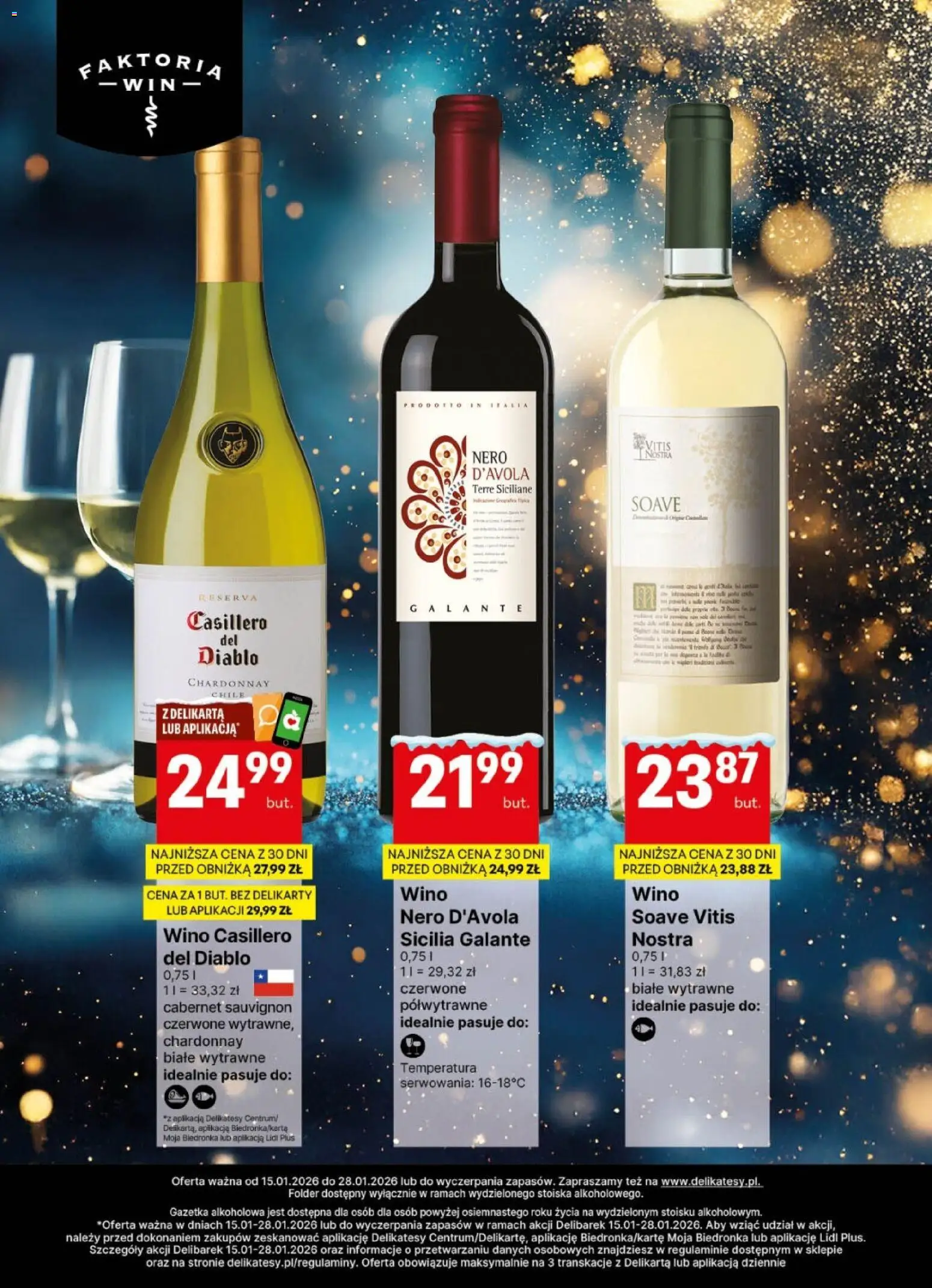 Delikatesy Centrum Gazetka - DeliBarek od 15.01.2026 | Strona: 2 | Produkty: Chardonnay, Delikatesy, Wino