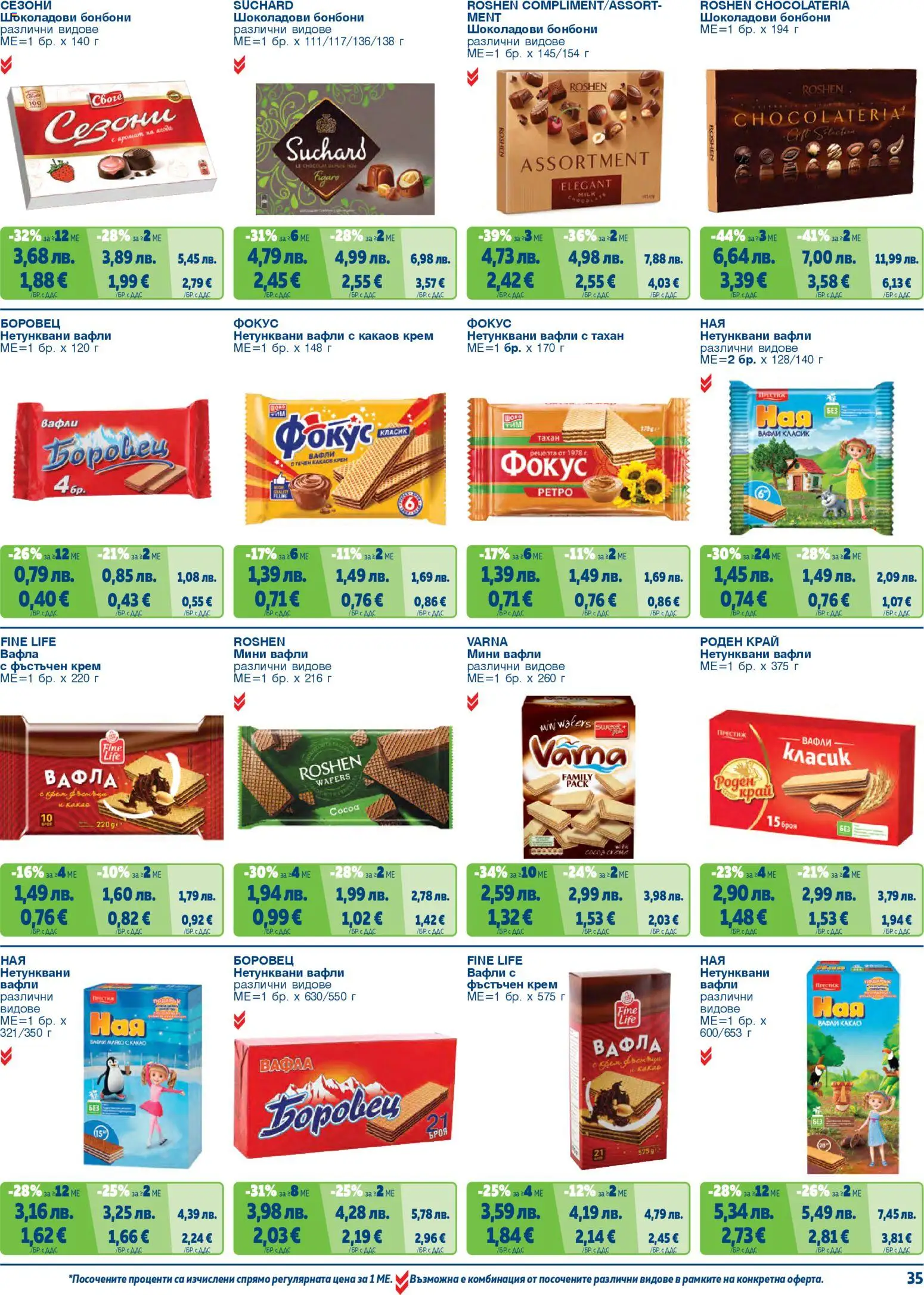 {H1} | Страница: 35 | Продукти: Бонбони, Graham liszt, Вафла, Аромат