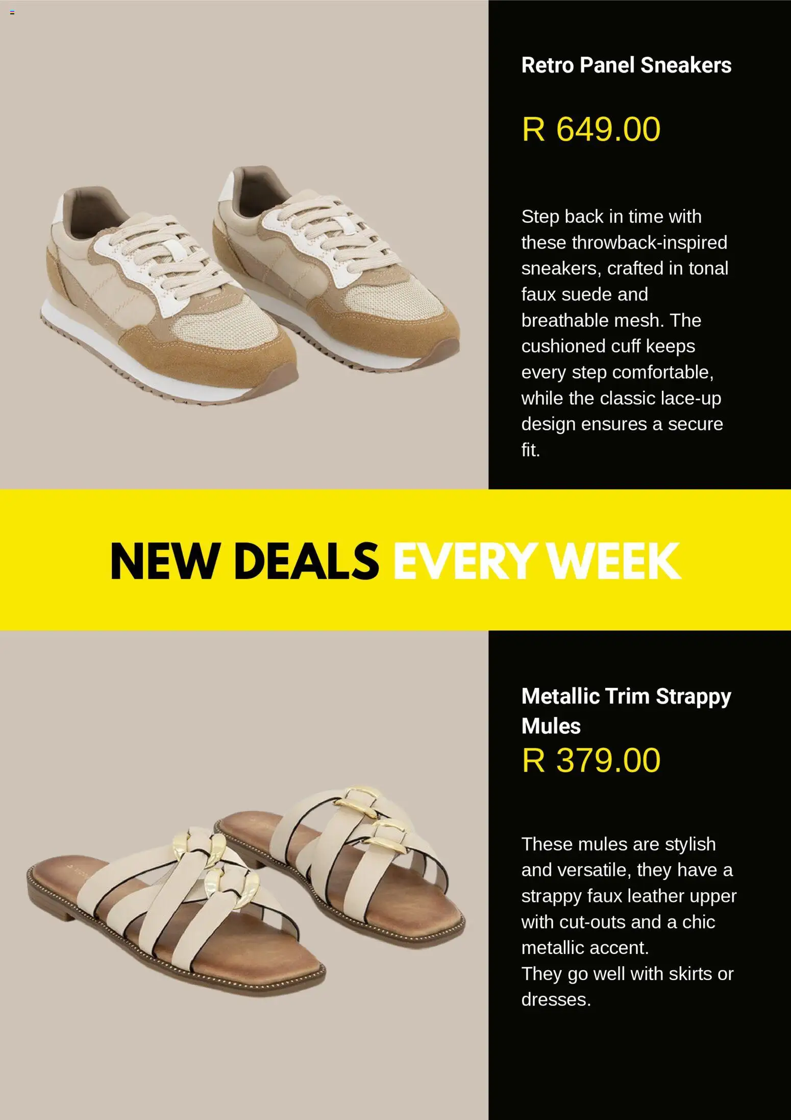 New Woolworths catalogue – valid from 17.11.2025 | Page: 4 | Products: Skirts, Sneakers