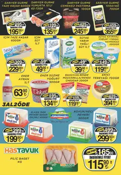 03.04.2026 tarihinden itibaren geçerli olan Sarıyer kataloğu önizlemesi | Sayfa: 2 | Ürünler: Süt, Tereyağı, Yoğurt, Ekici