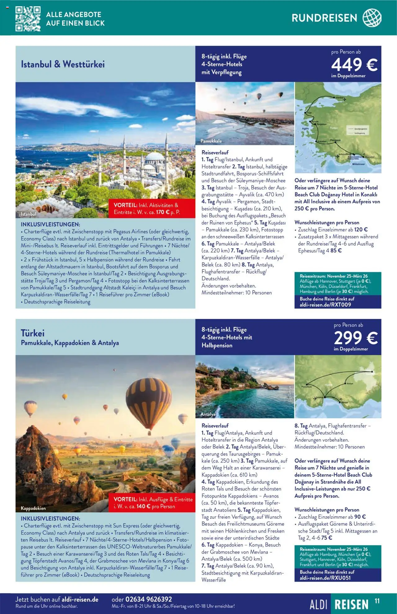 Aldi Reisen  Reisemagazin – gültig ab 01.10.2025 | Seite: 11 | Produkte: Uhr