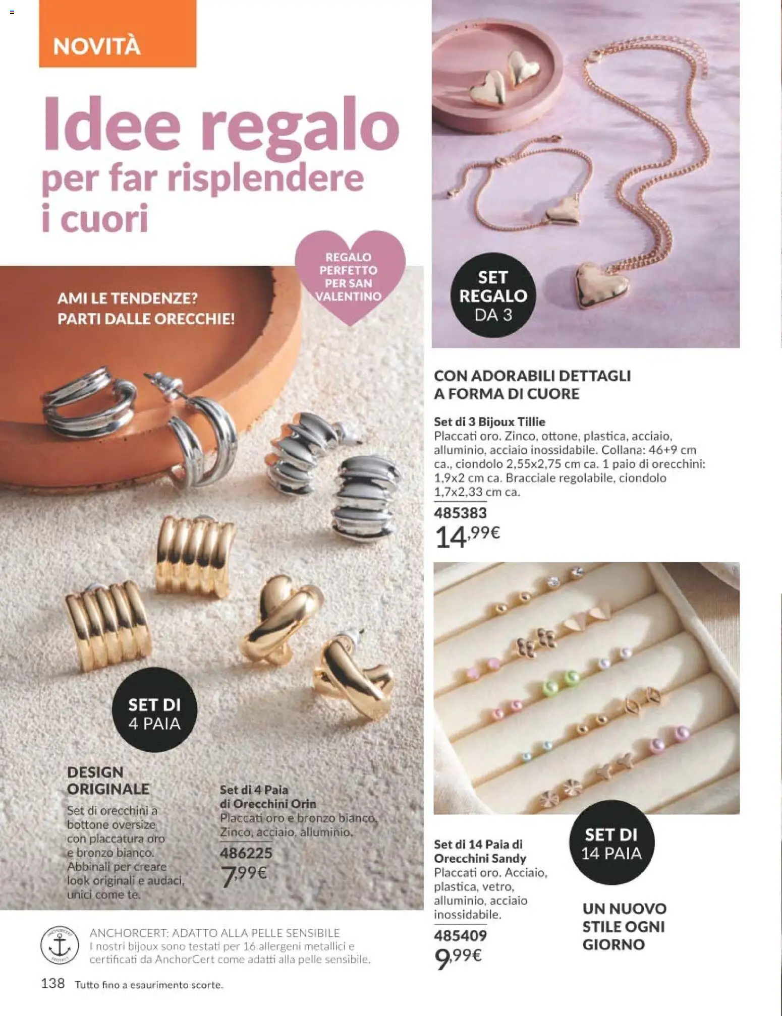 Volantino Avon del 01.02.2026 | Pagina: 138 | Prodotti: Bracciale, Collana, Orecchini