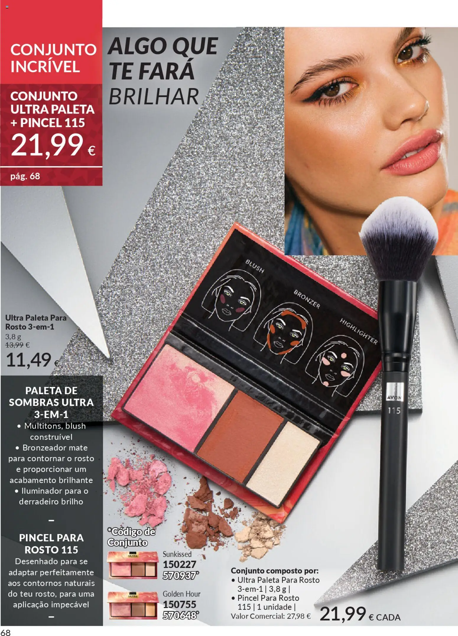 Catálogo Avon Campanha 11 Black Friday │ válido de 01.11.2025 | Página: 68 | Produtos: Iluminador, Bronzeador, Bronzer, Sombras