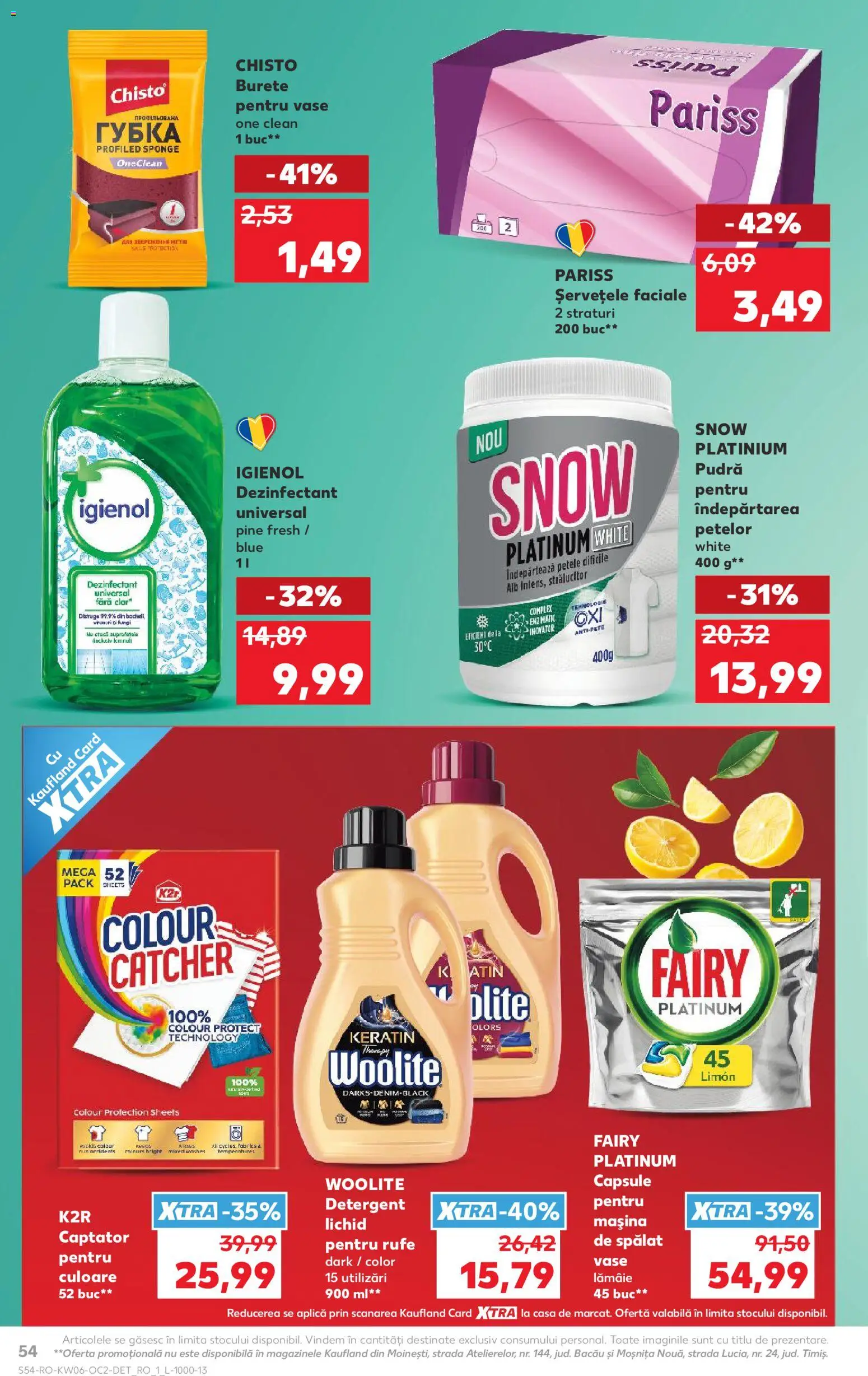 Noul catalog Kaufland – valabil de la 04.02.2026 | Pagină: 54 | Produse: Pomelo, Pudră, Detergent, Lămâie