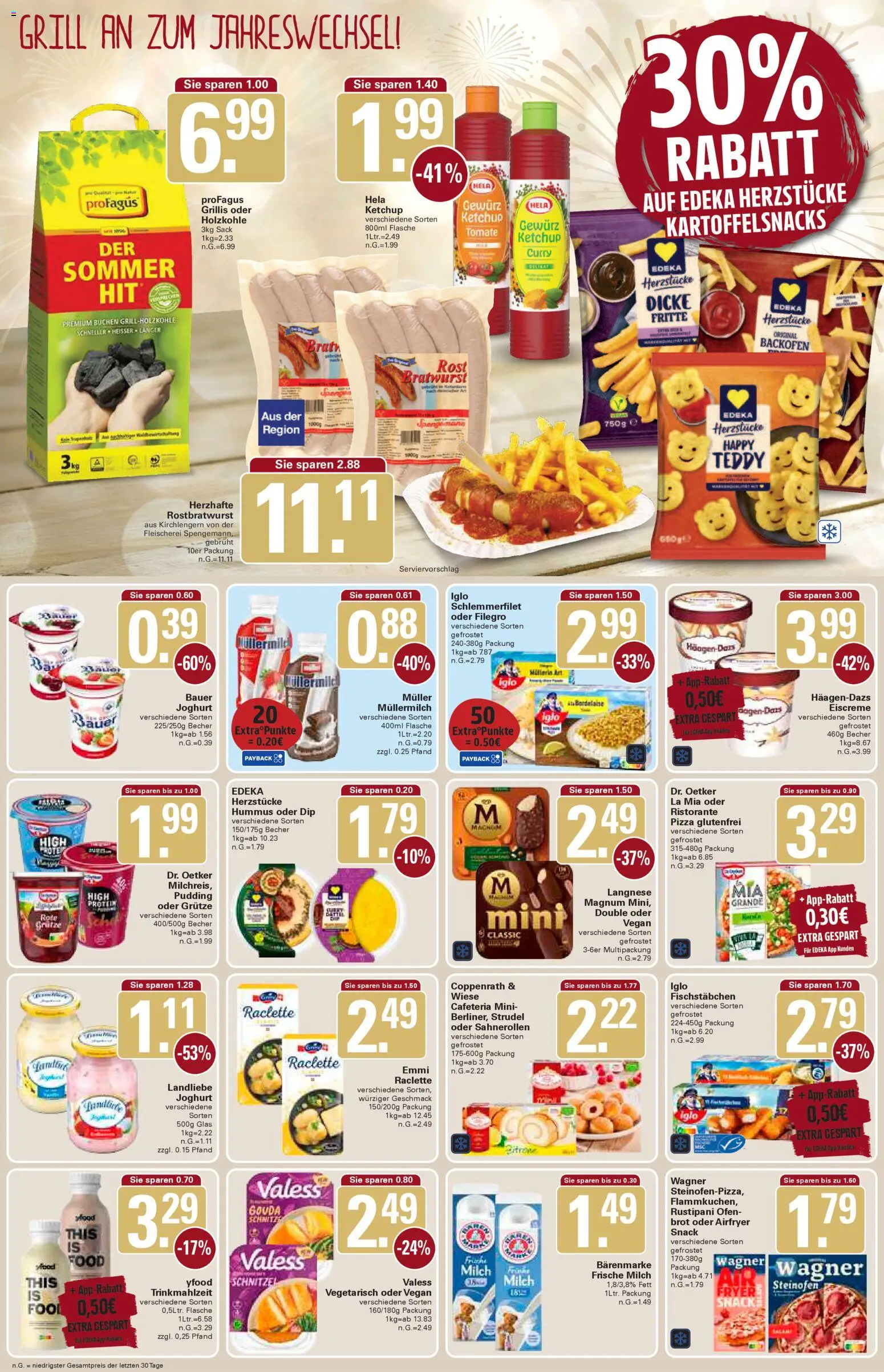 WEZ Prospekt – gültig ab 29.12.2025 | Seite: 8 | Produkte: Grill, Joghurt, Bauer joghurt, Pudding