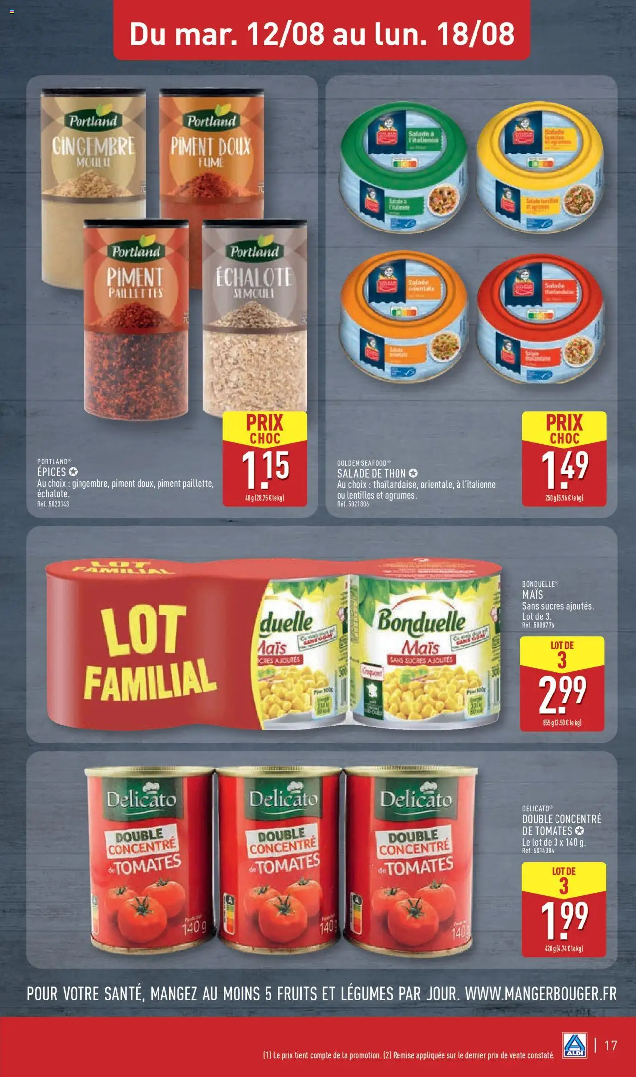  | Page: 19 | Produits: Salade, Échalote, Gingembre, Tomates