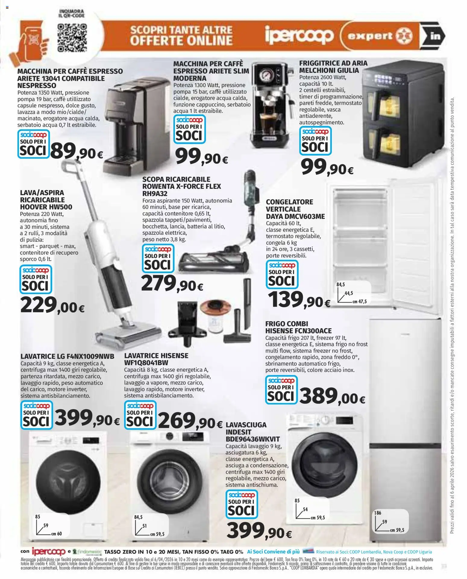 Volantino Ipercoop del 12.03.2026 | Pagina: 39 | Prodotti: Spazzola, Friggitrice ad aria, Centrifuga, Batteria