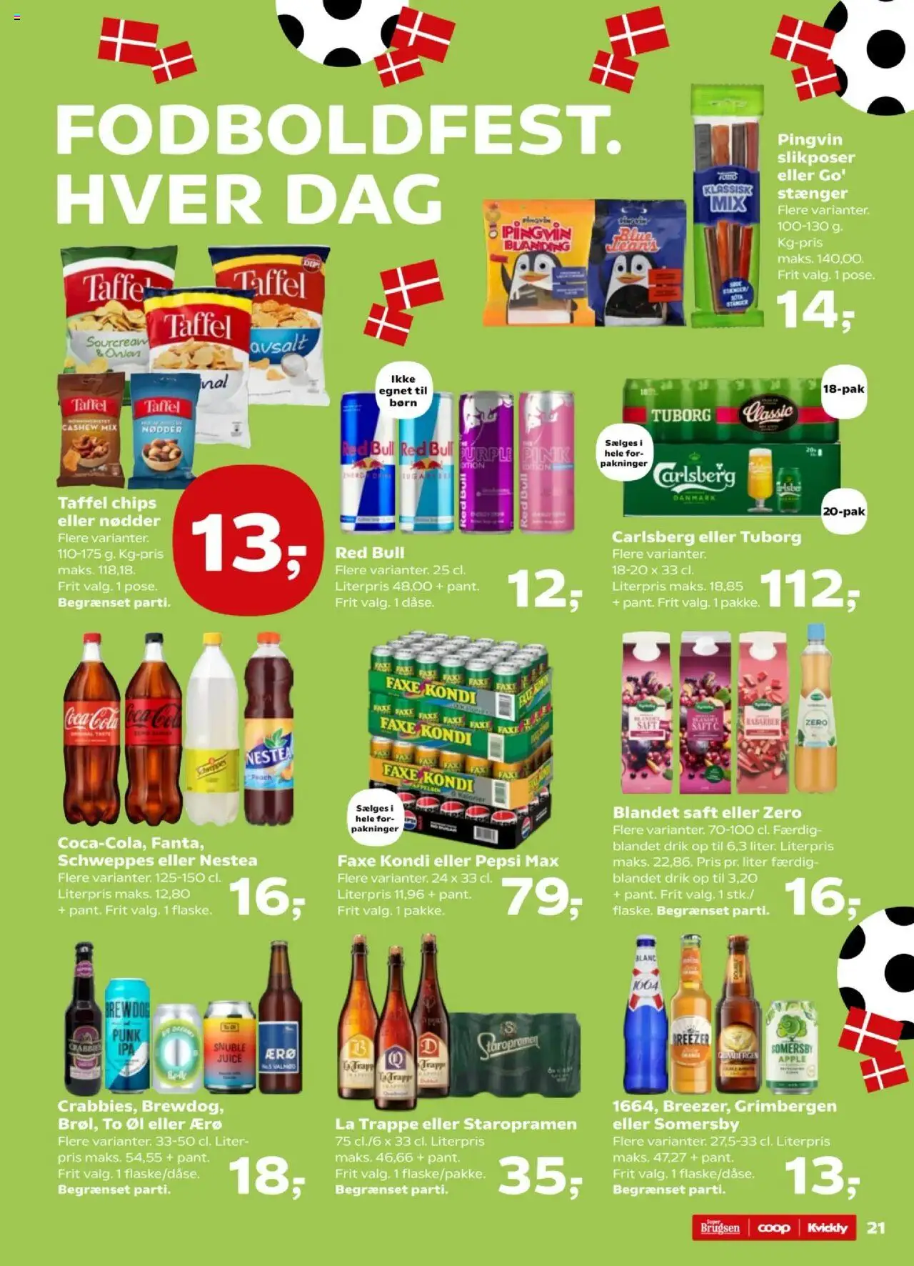 Kvickly Tilbudsavis gyldig fra 01.08.2025 | Side: 23 | Produkter: Rabarber, Øl, Chips, Nødder