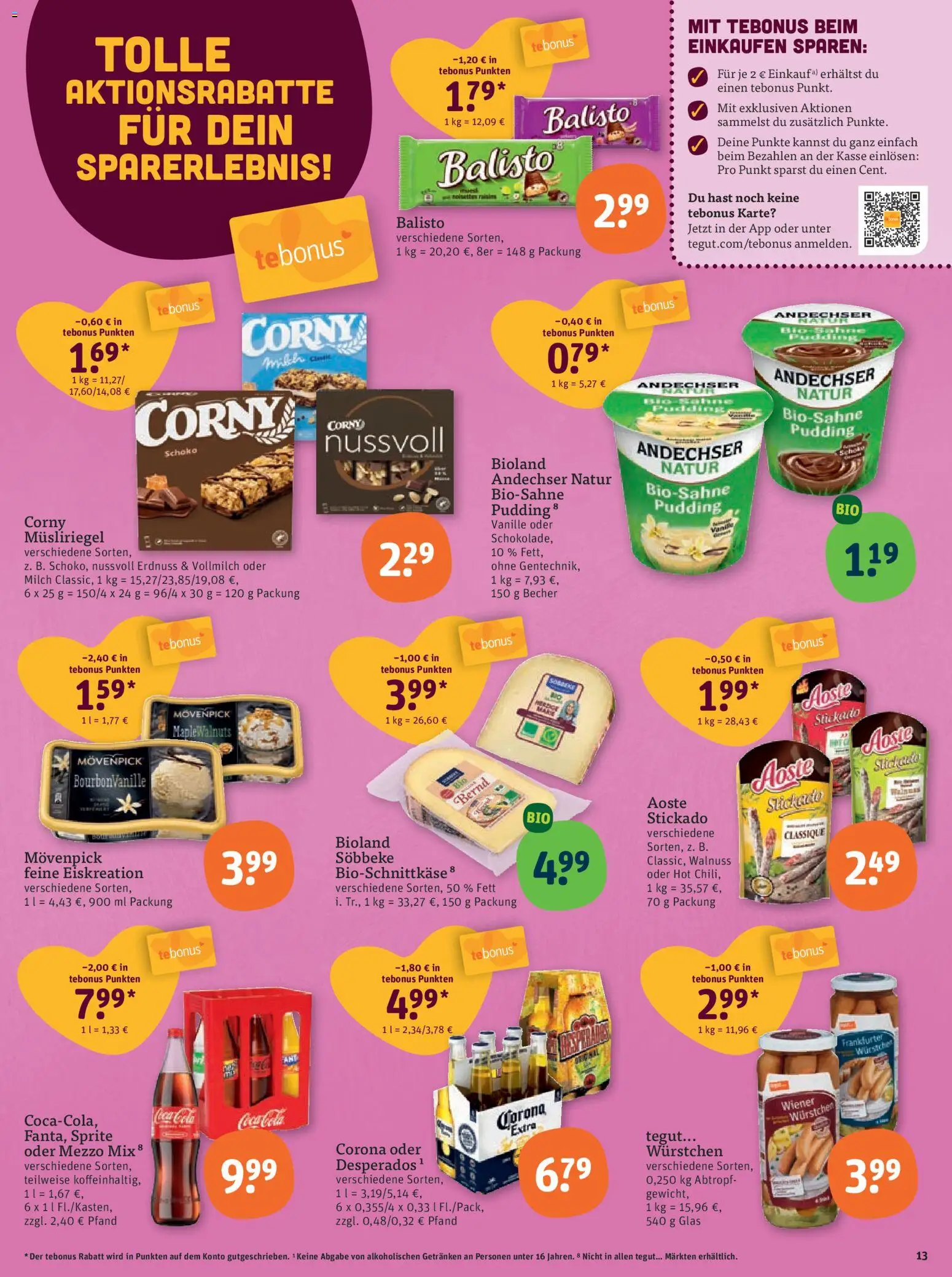 Tegut Prospekt 	 – gültig ab 16.03.2026 | Seite: 15 | Produkte: Mezzo mix, Milch, Desperados, Oder mezzo mix