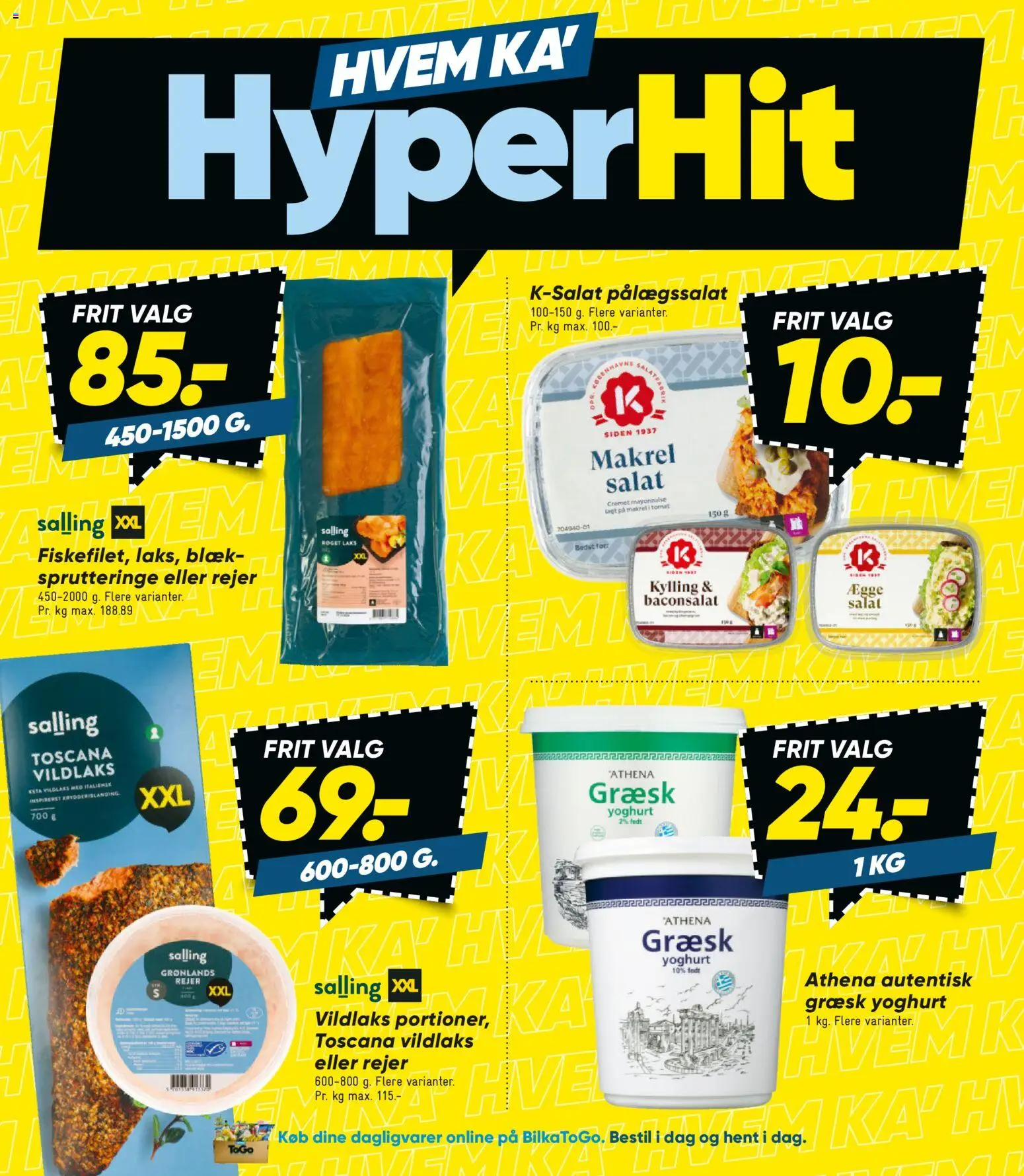 Bilka tilbudsavis – gyldig fra 23.01.2026 | Side: 4 | Produkter: Yoghurt, Salat, Makrel, Rejer