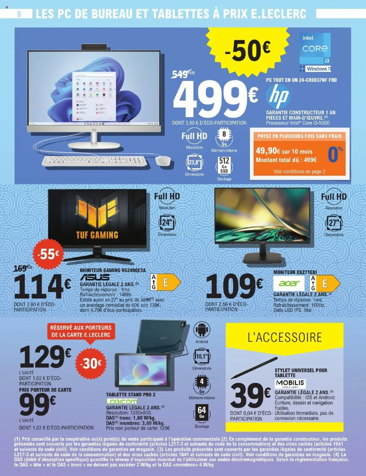  | Page: 8 | Produits: Tablette, Moniteur, Bureau, Navigation