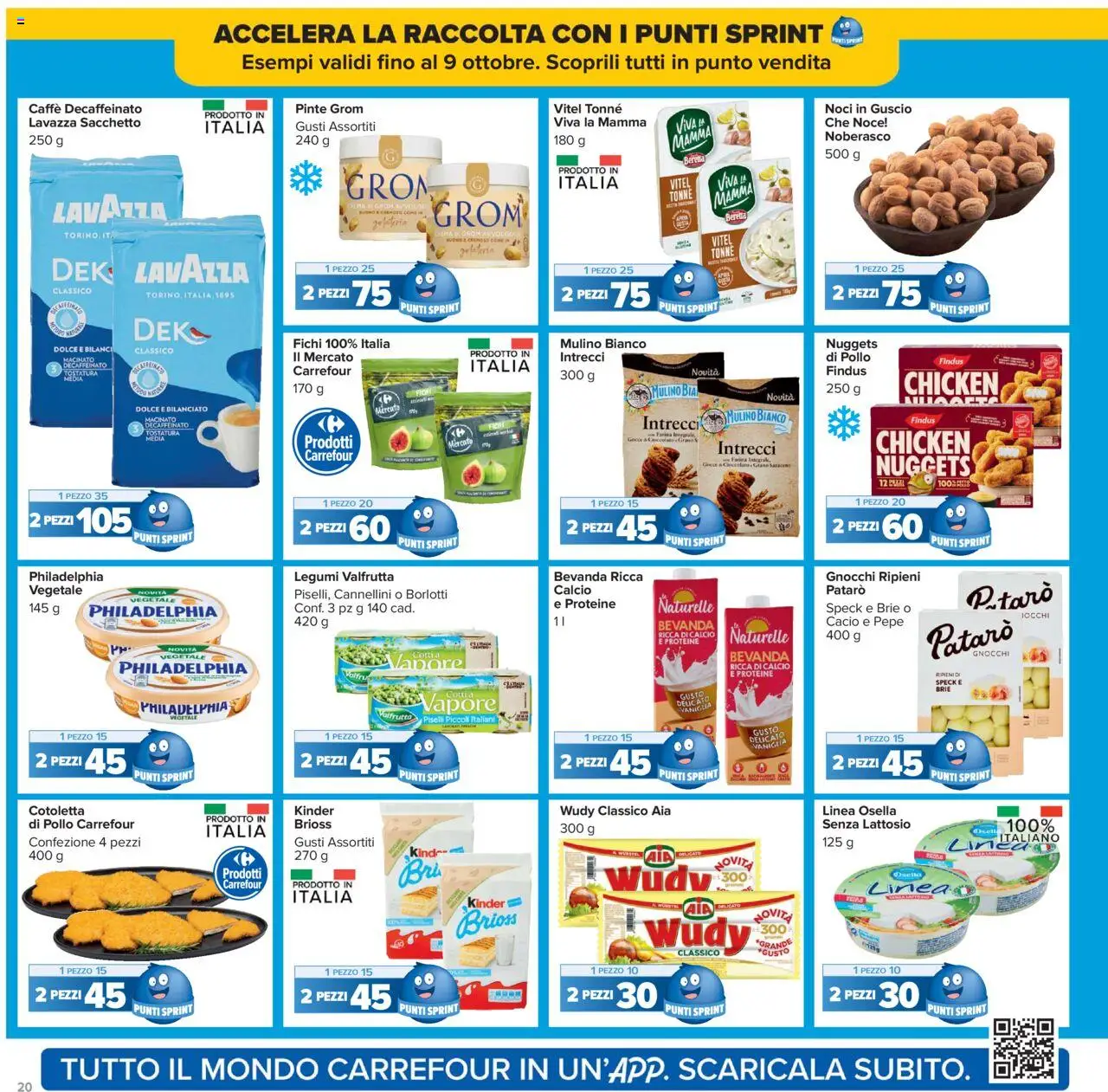 Volantino Carrefour del 15.09.2025 | Pagina: 20 | Prodotti: Legumi, Piselli, Gnocchi, Macinato