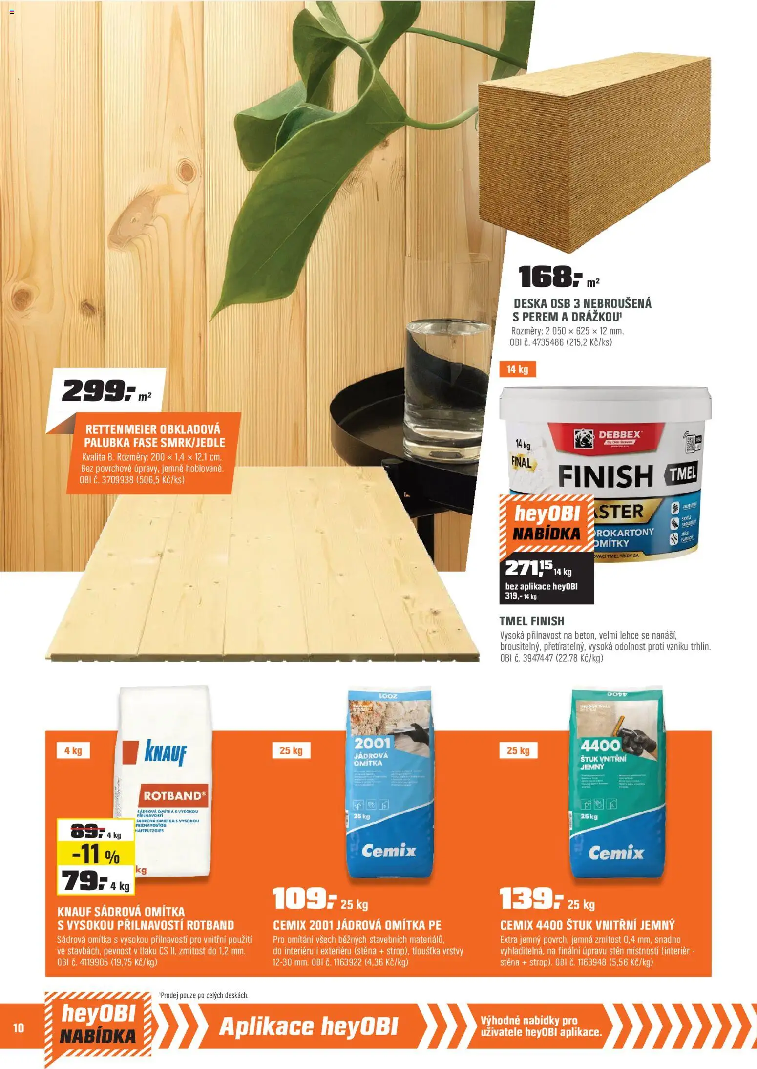 OBI leták od 01.01.2026 | Strana: 10 | Produkty: Finish