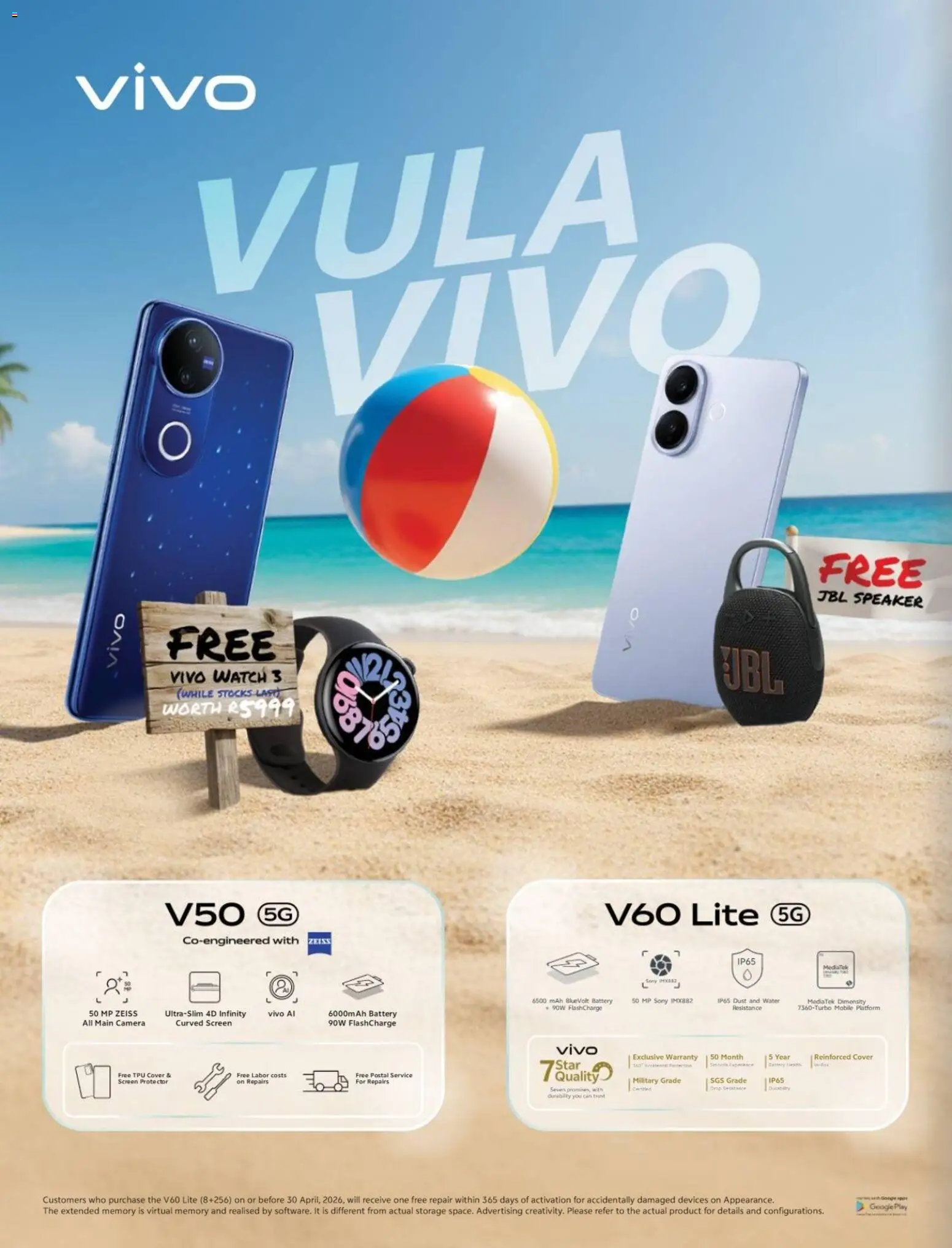 New Vodacom catalogue – valid from 09.12.2025 | Page: 2 | Products: Camera, Speaker, Battery, Water